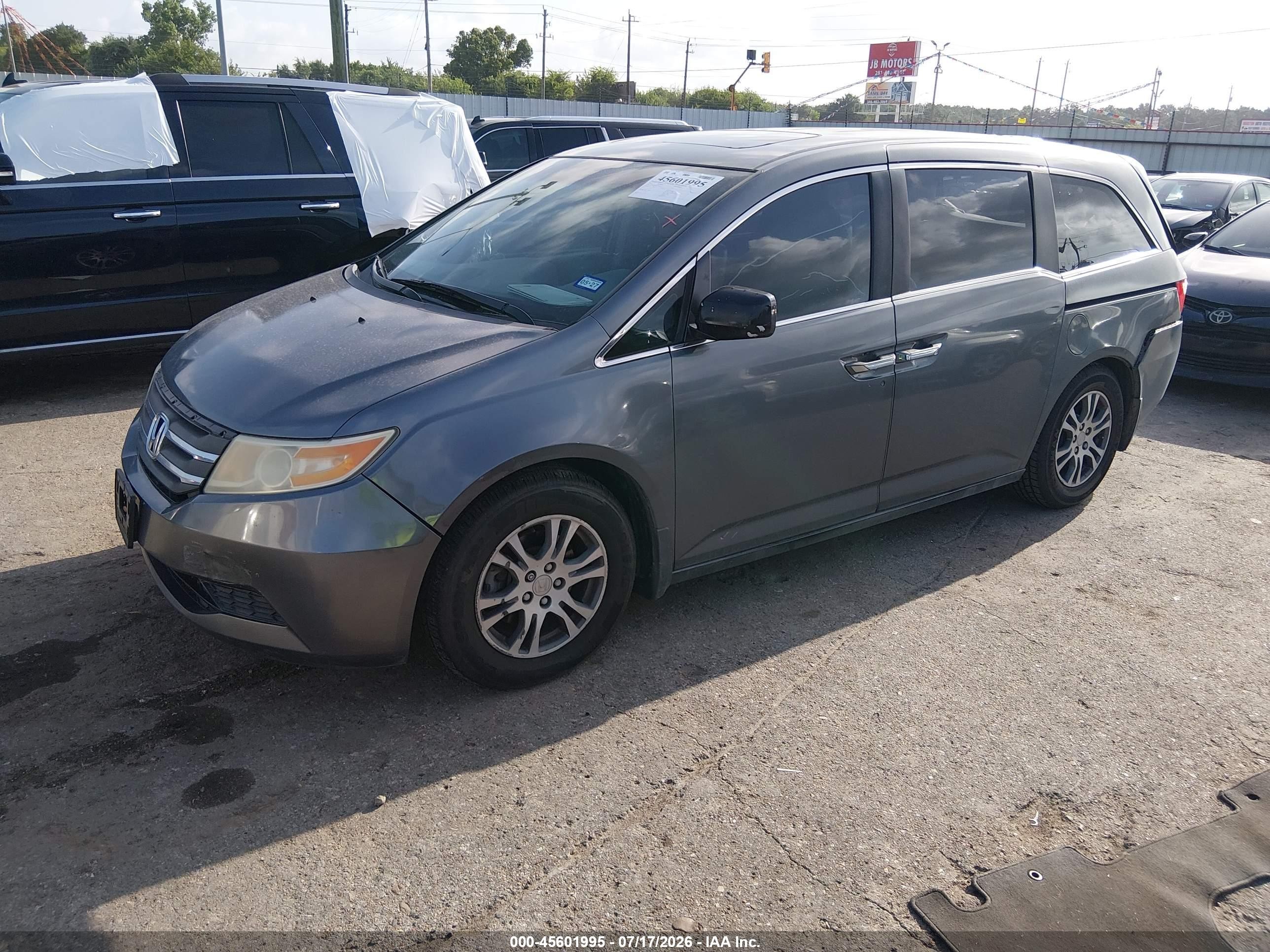 2012 Honda Odyssey Ex-l Silver vin: 5FNRL5H68CB044211