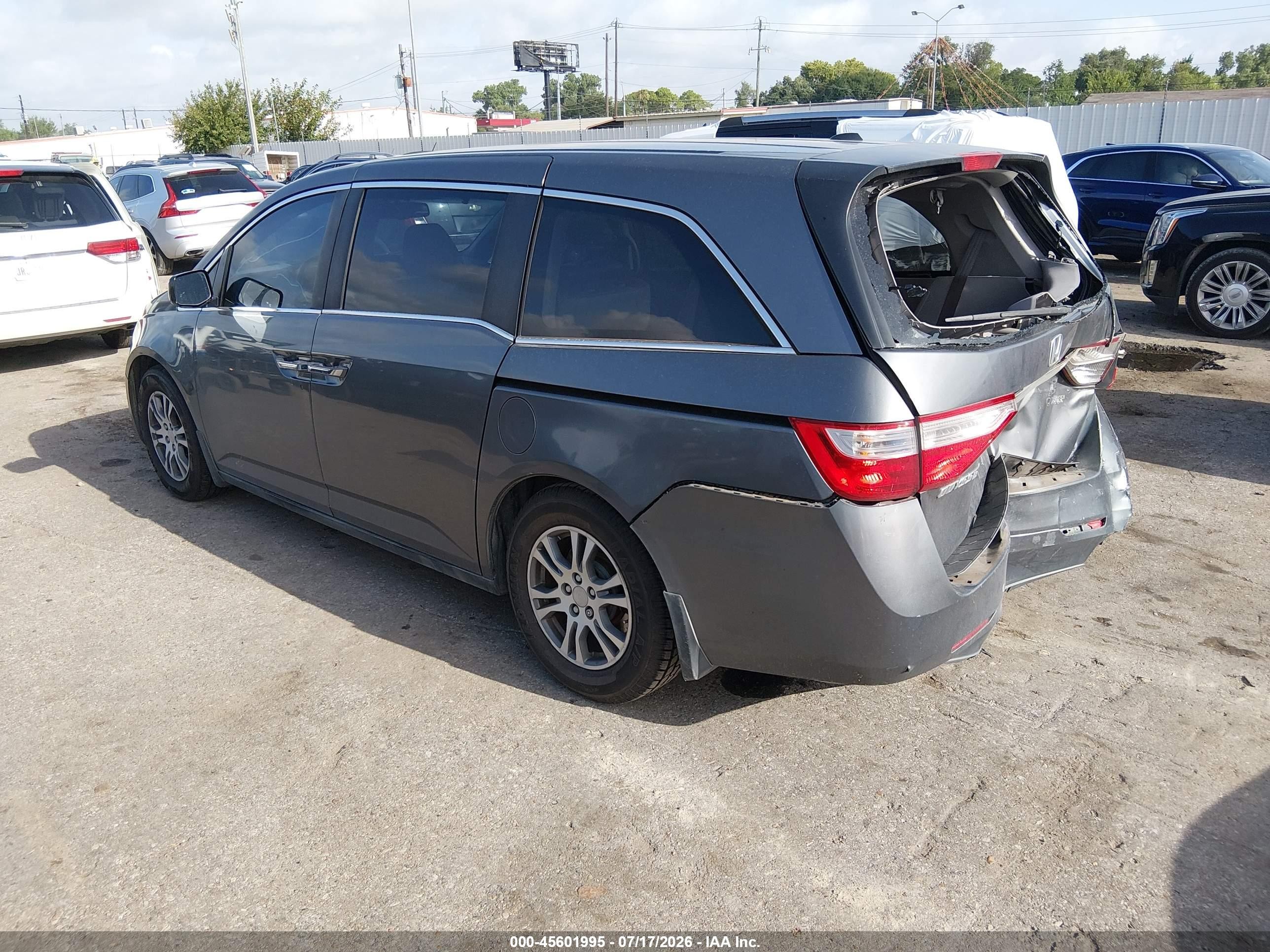 2012 Honda Odyssey Ex-l Silver vin: 5FNRL5H68CB044211