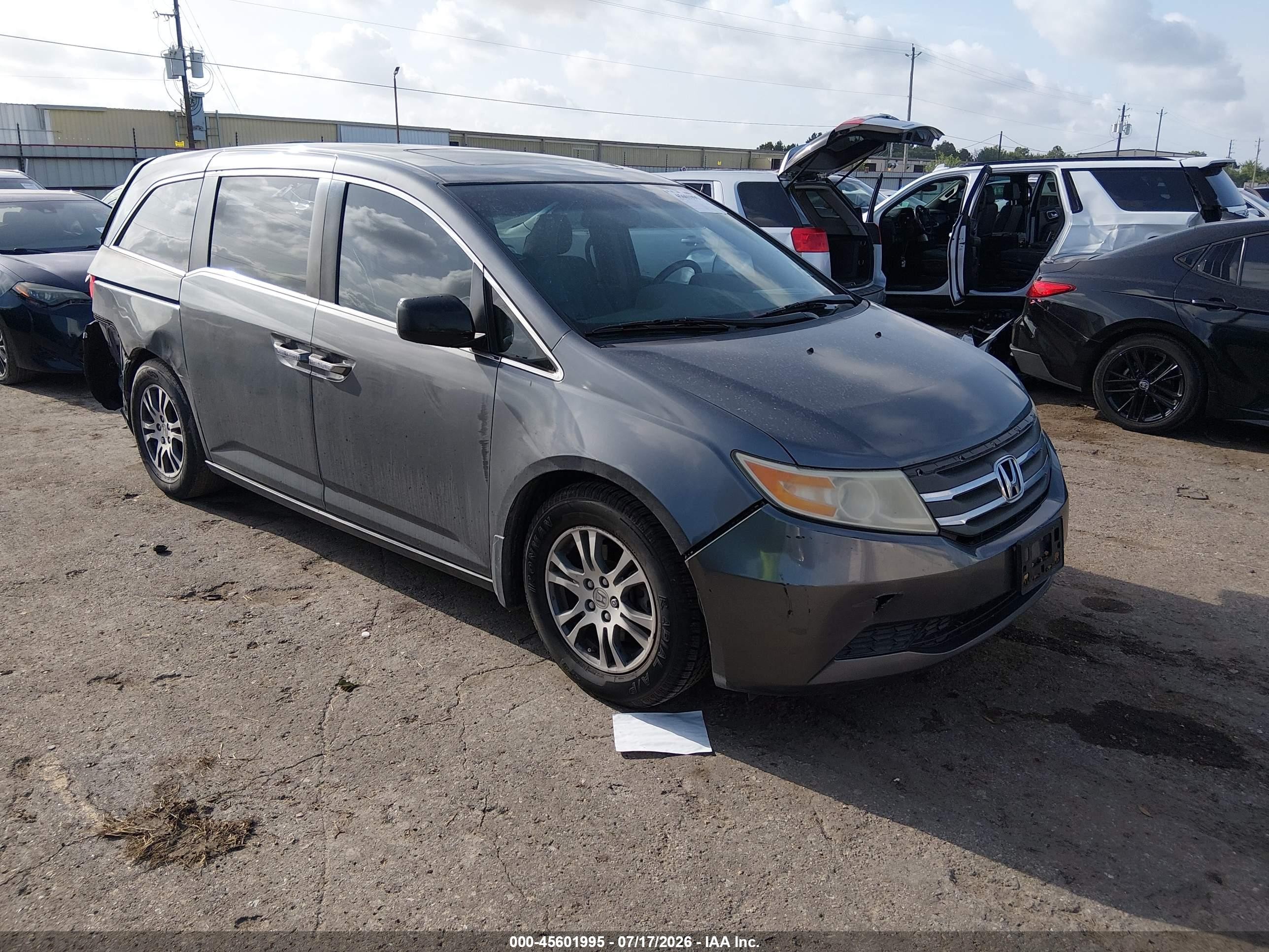 2012 Honda Odyssey Ex-l Silver vin: 5FNRL5H68CB044211