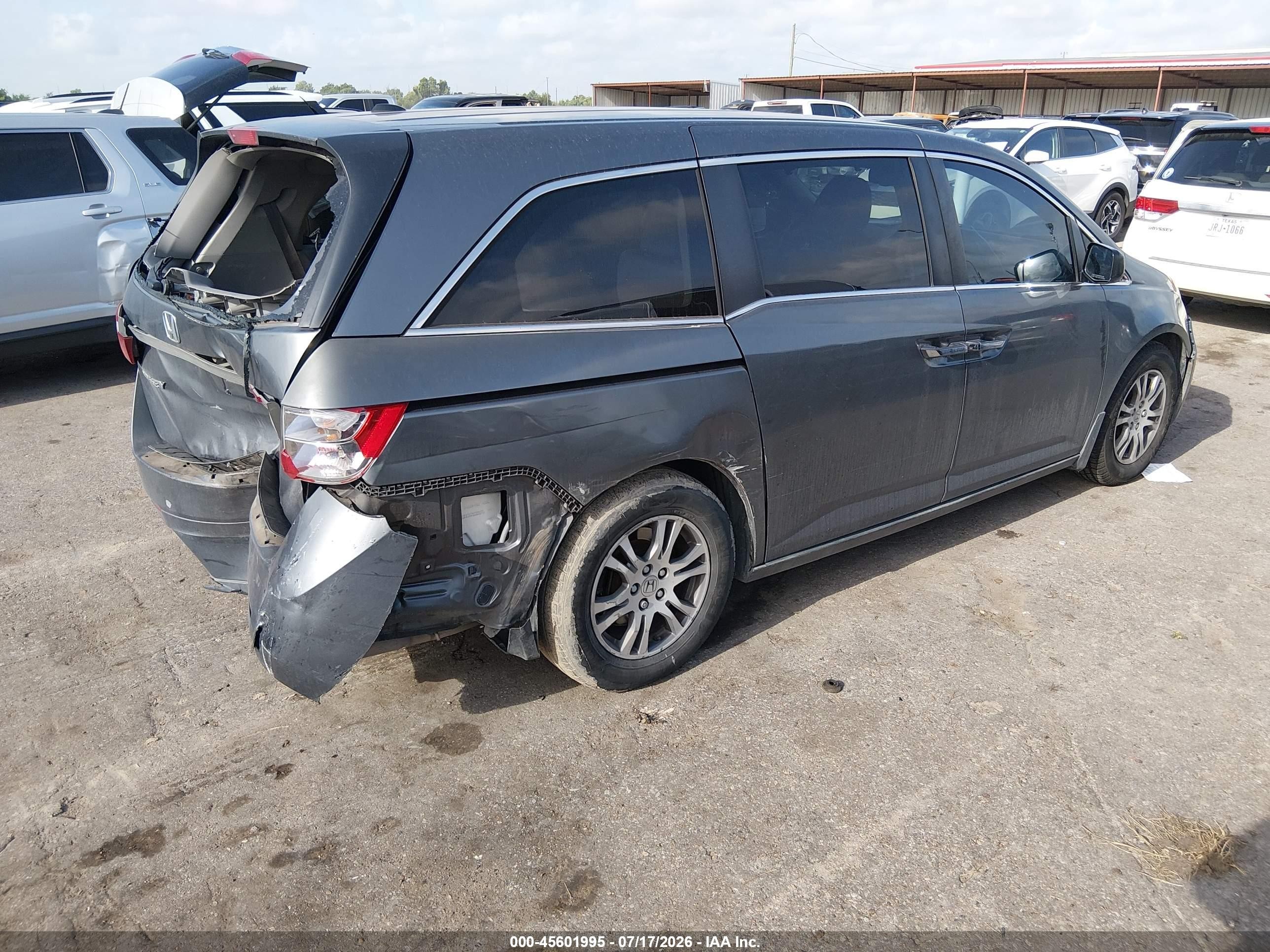 2012 Honda Odyssey Ex-l Silver vin: 5FNRL5H68CB044211