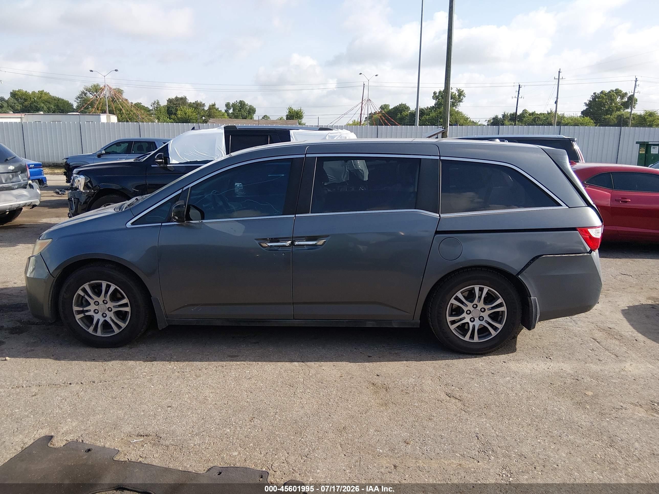 2012 Honda Odyssey Ex-l Silver vin: 5FNRL5H68CB044211