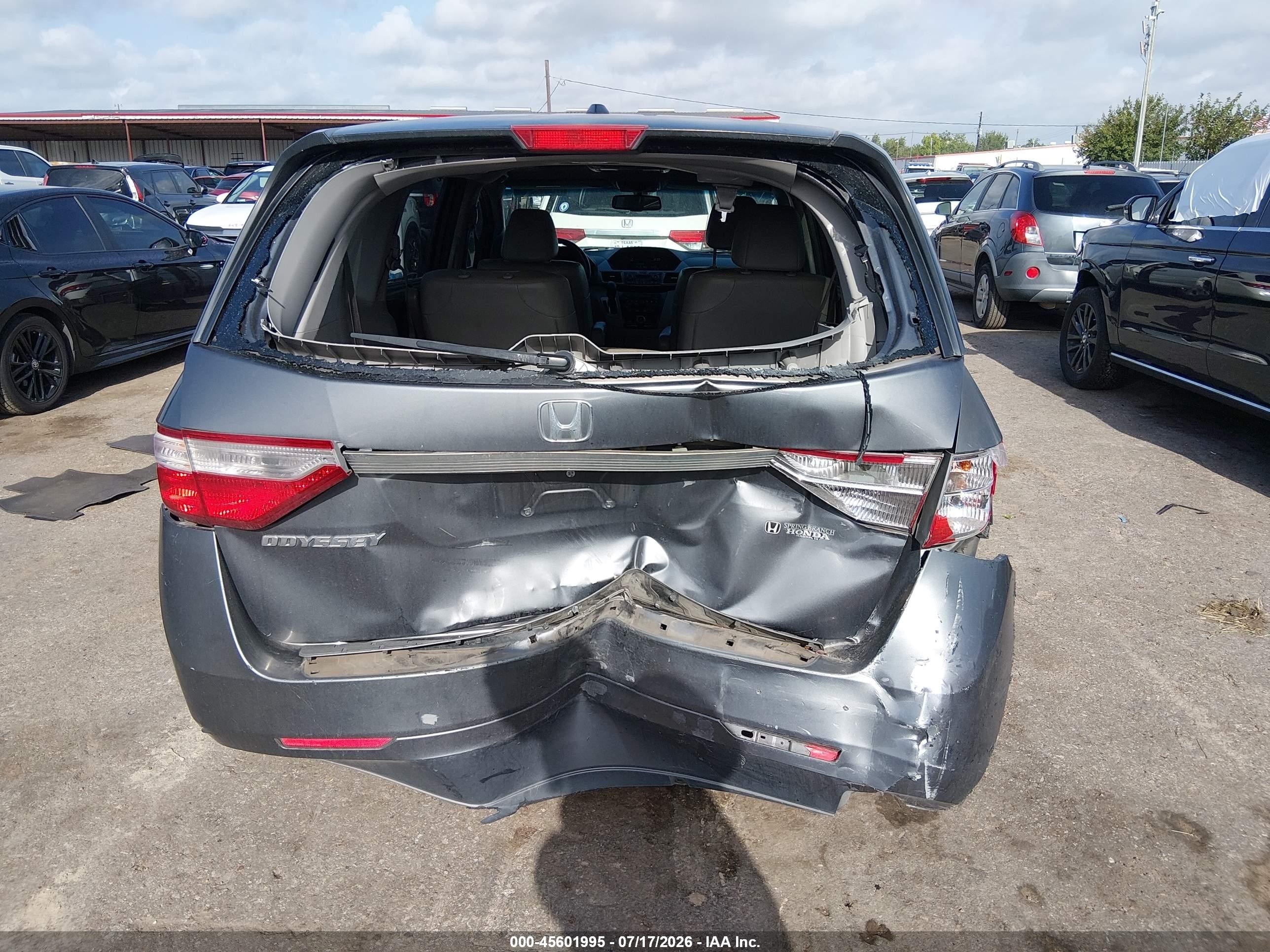 2012 Honda Odyssey Ex-l Silver vin: 5FNRL5H68CB044211