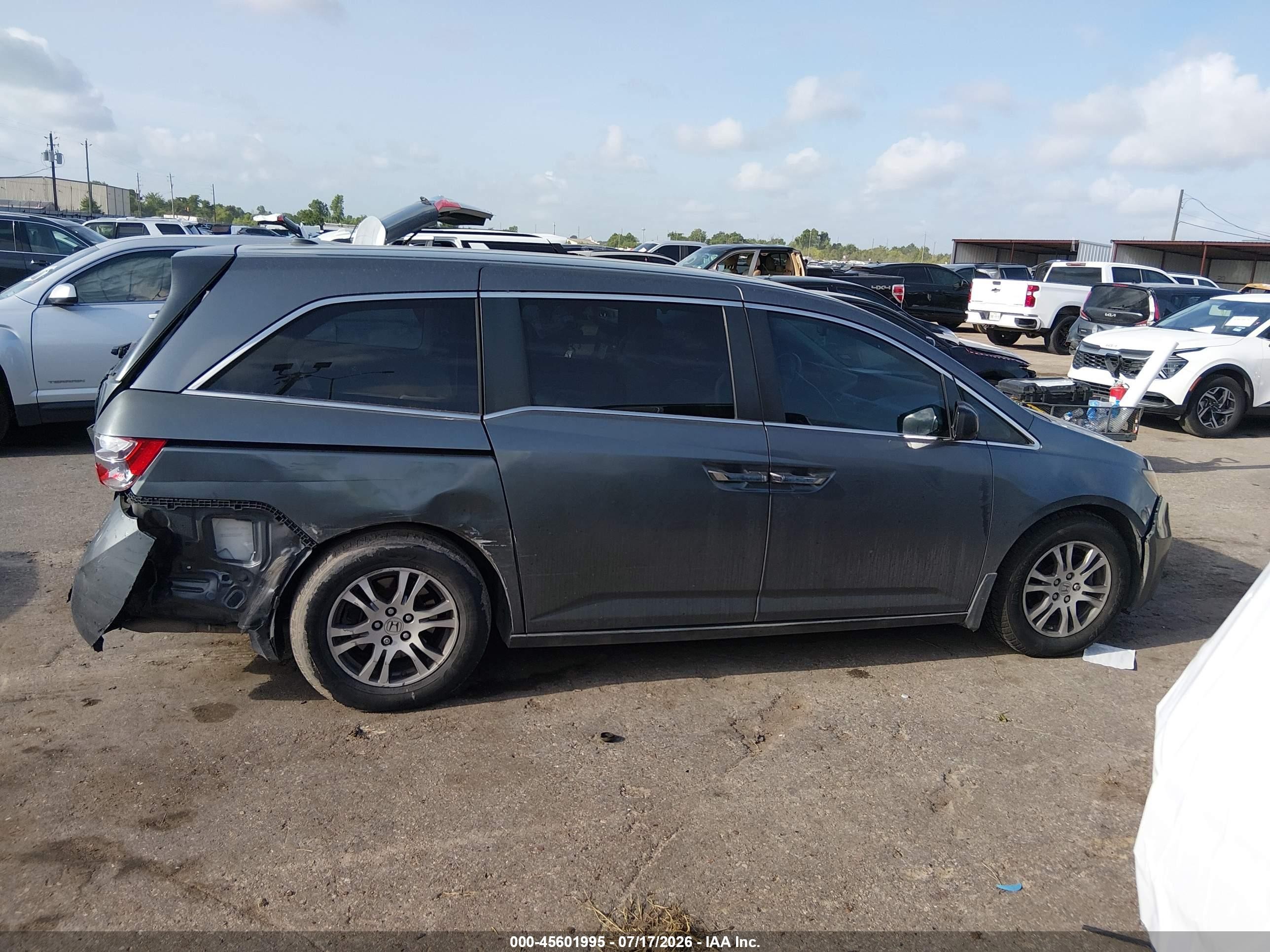 2012 Honda Odyssey Ex-l Silver vin: 5FNRL5H68CB044211