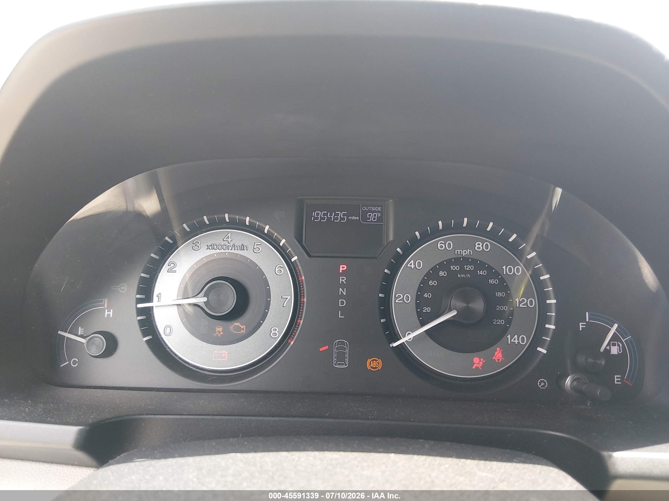 2012 Honda Odyssey Ex-l White vin: 5FNRL5H68CB063664