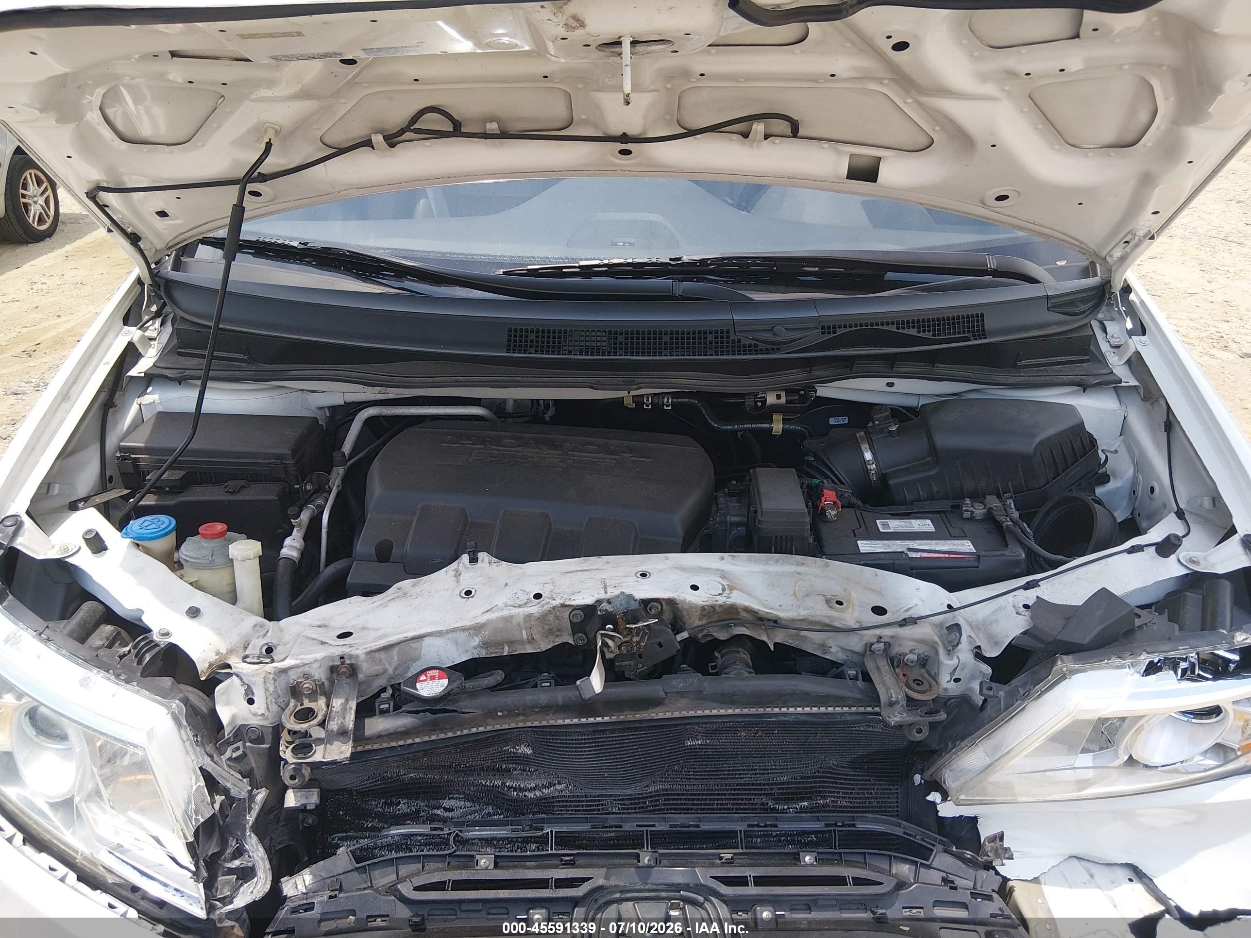 2012 Honda Odyssey Ex-l White vin: 5FNRL5H68CB063664