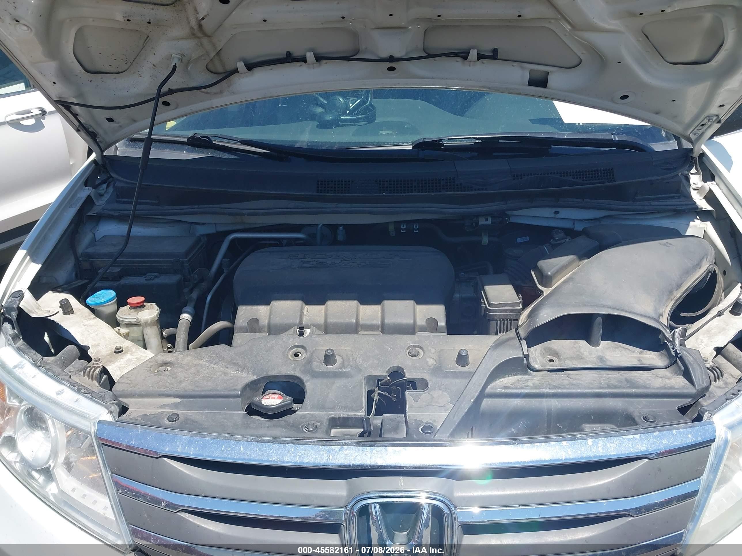 2012 Honda Odyssey Ex-l White vin: 5FNRL5H68CB072879