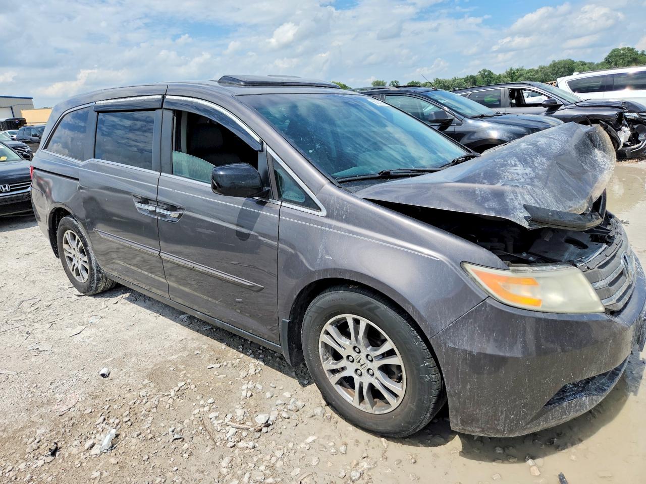 2012 Honda Odyssey Exl Gray vin: 5FNRL5H68CB076012