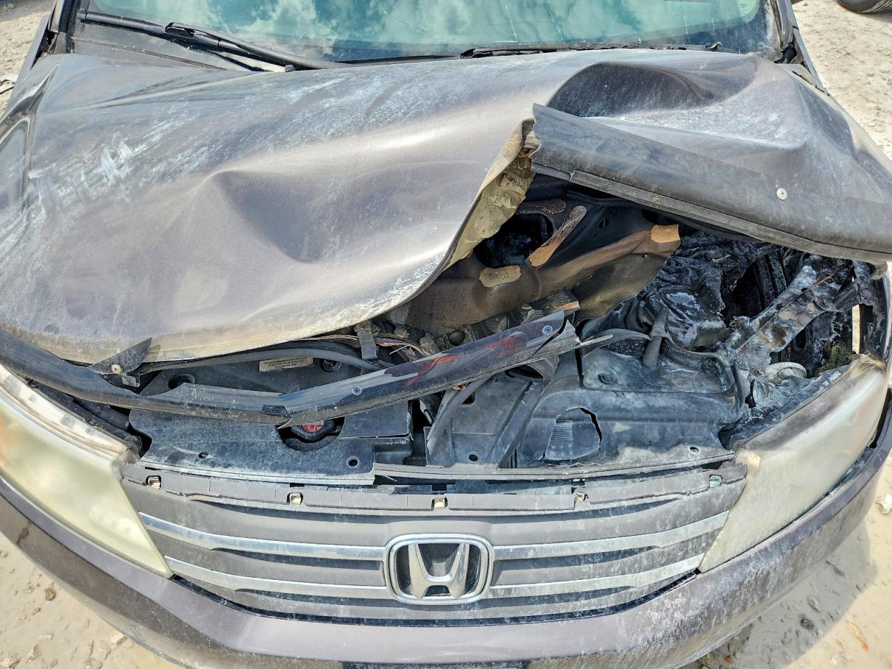 2012 Honda Odyssey Exl Gray vin: 5FNRL5H68CB076012