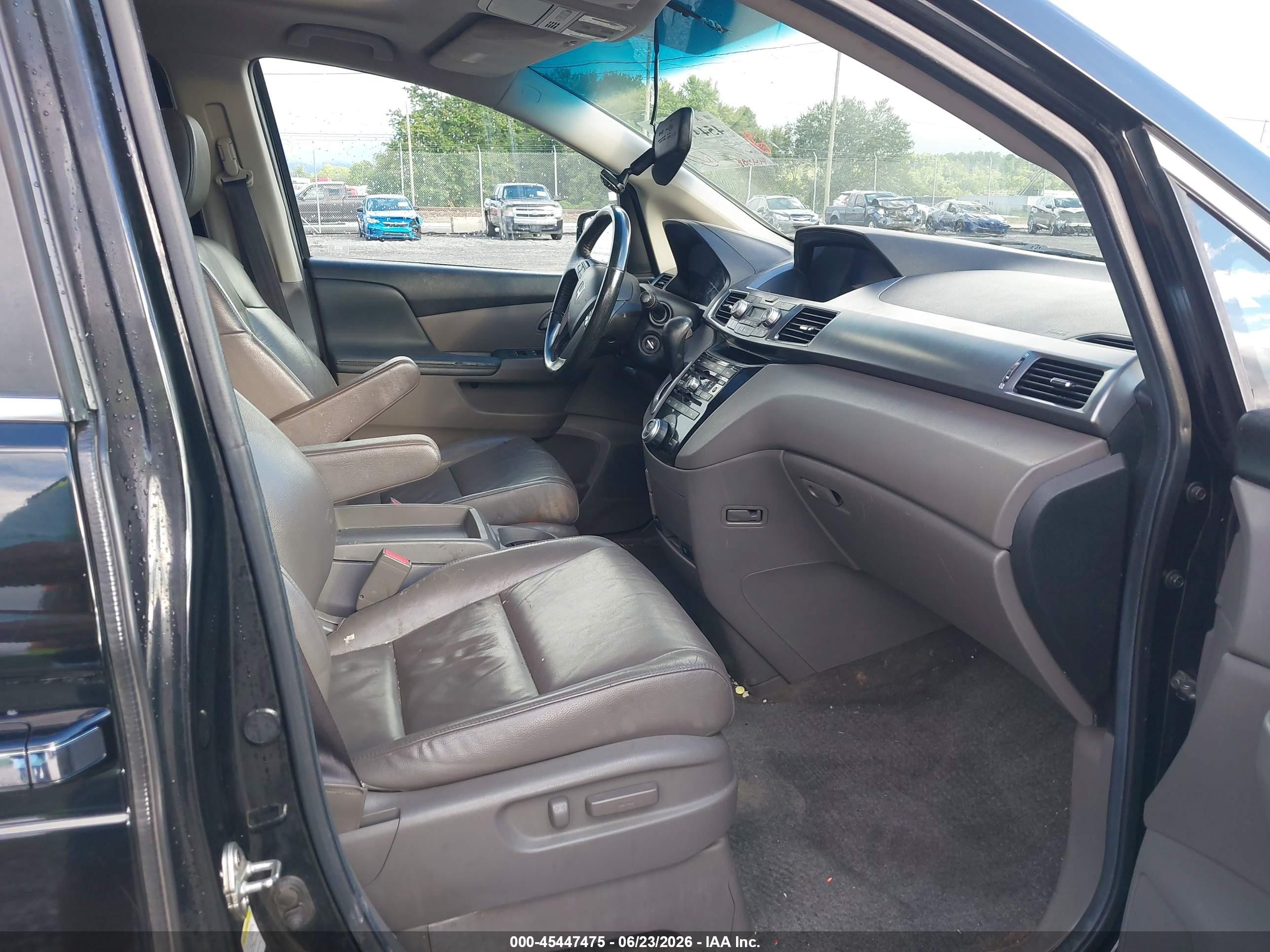 2012 Honda Odyssey Ex-l Black vin: 5FNRL5H68CB077922
