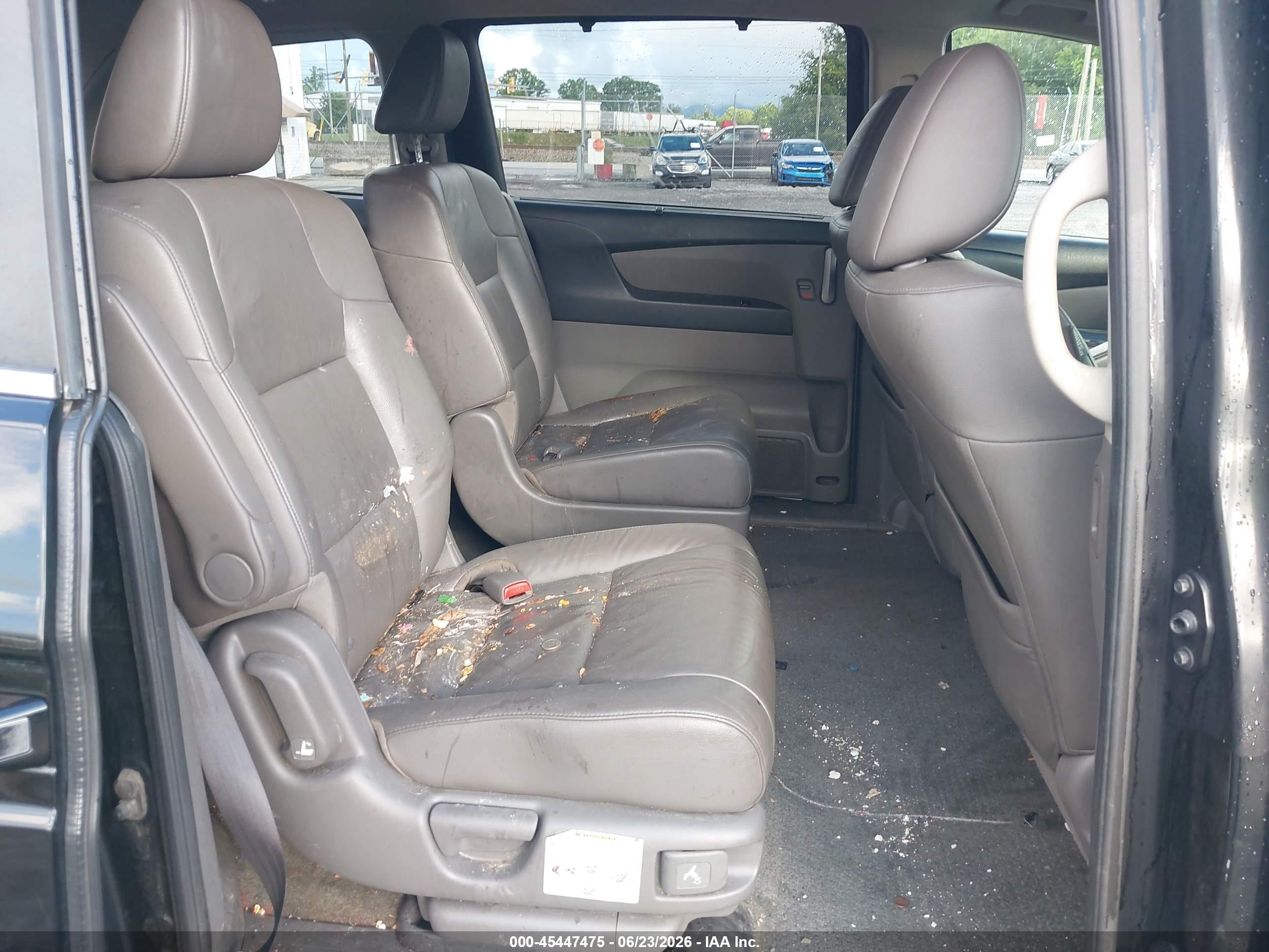 2012 Honda Odyssey Ex-l Black vin: 5FNRL5H68CB077922