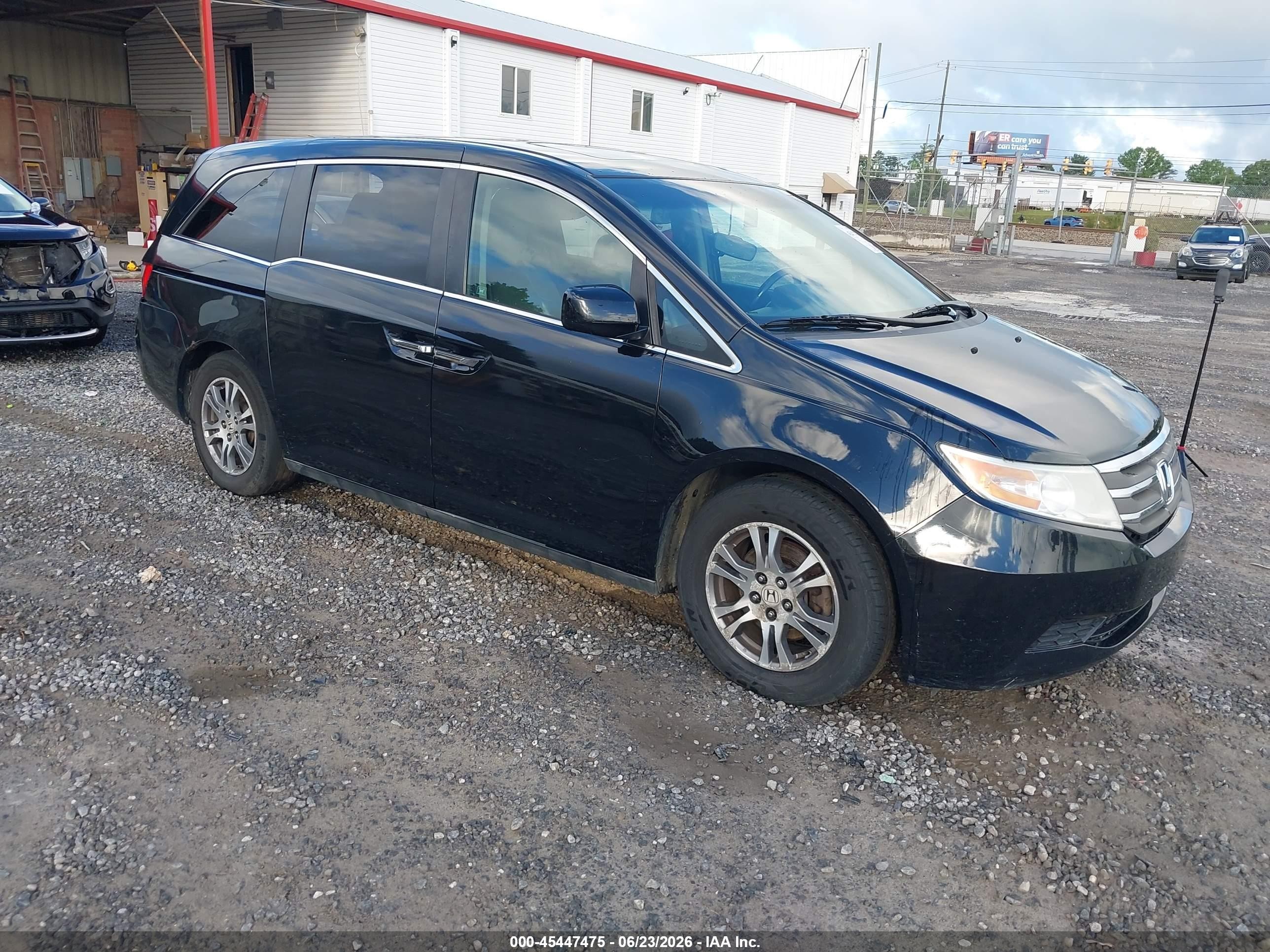 2012 Honda Odyssey Ex-l Black vin: 5FNRL5H68CB077922