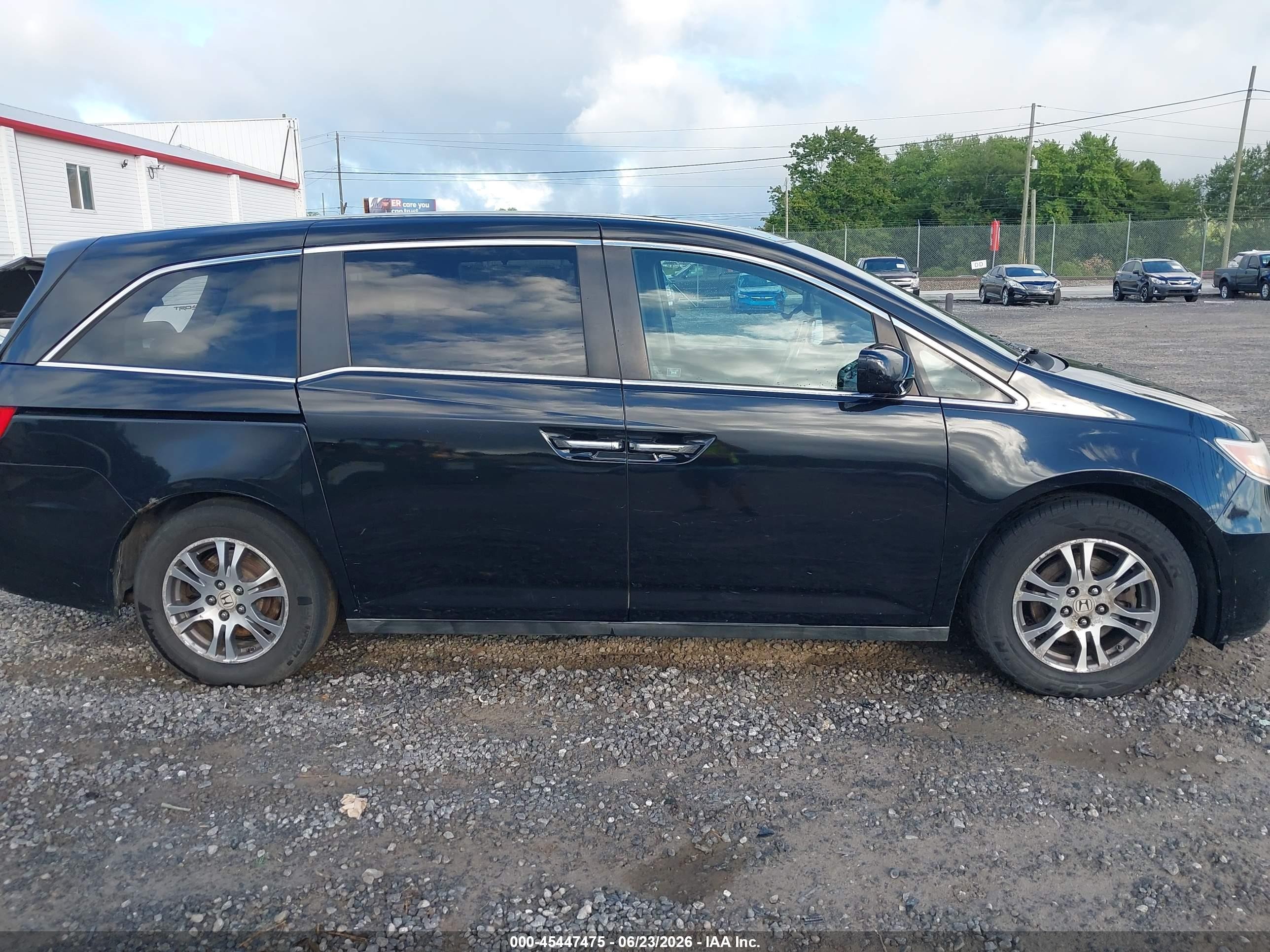 2012 Honda Odyssey Ex-l Black vin: 5FNRL5H68CB077922