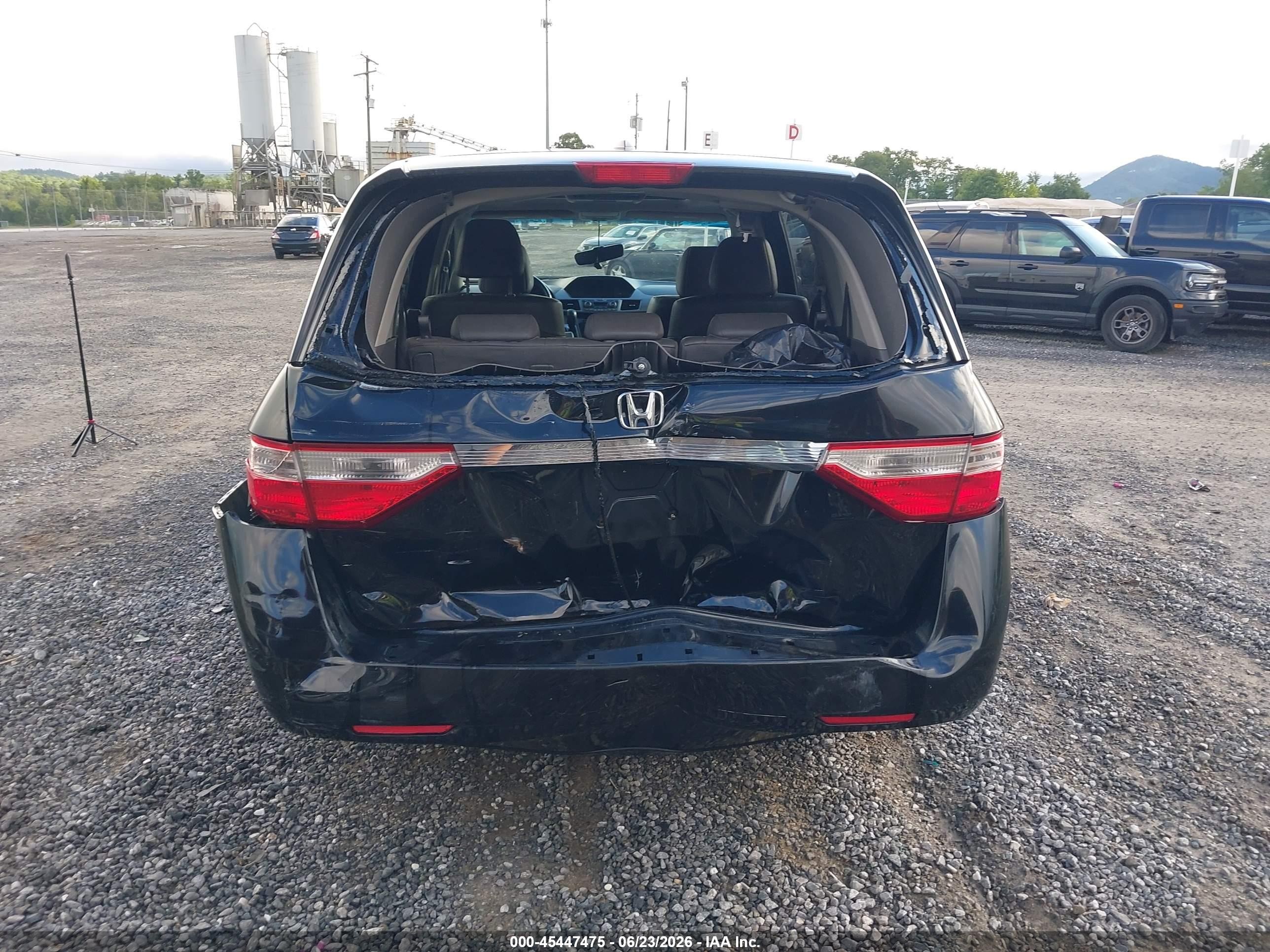 2012 Honda Odyssey Ex-l Black vin: 5FNRL5H68CB077922