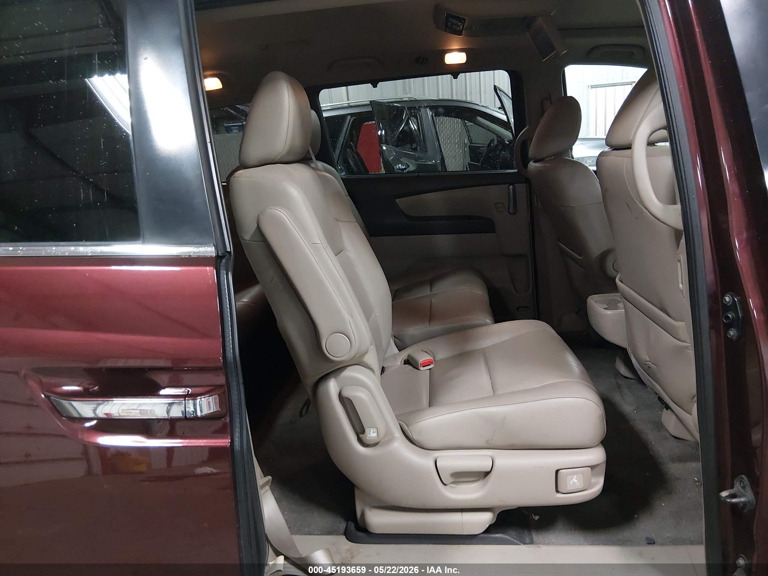 2012 Honda Odyssey Ex-l Maroon vin: 5FNRL5H68CB078648