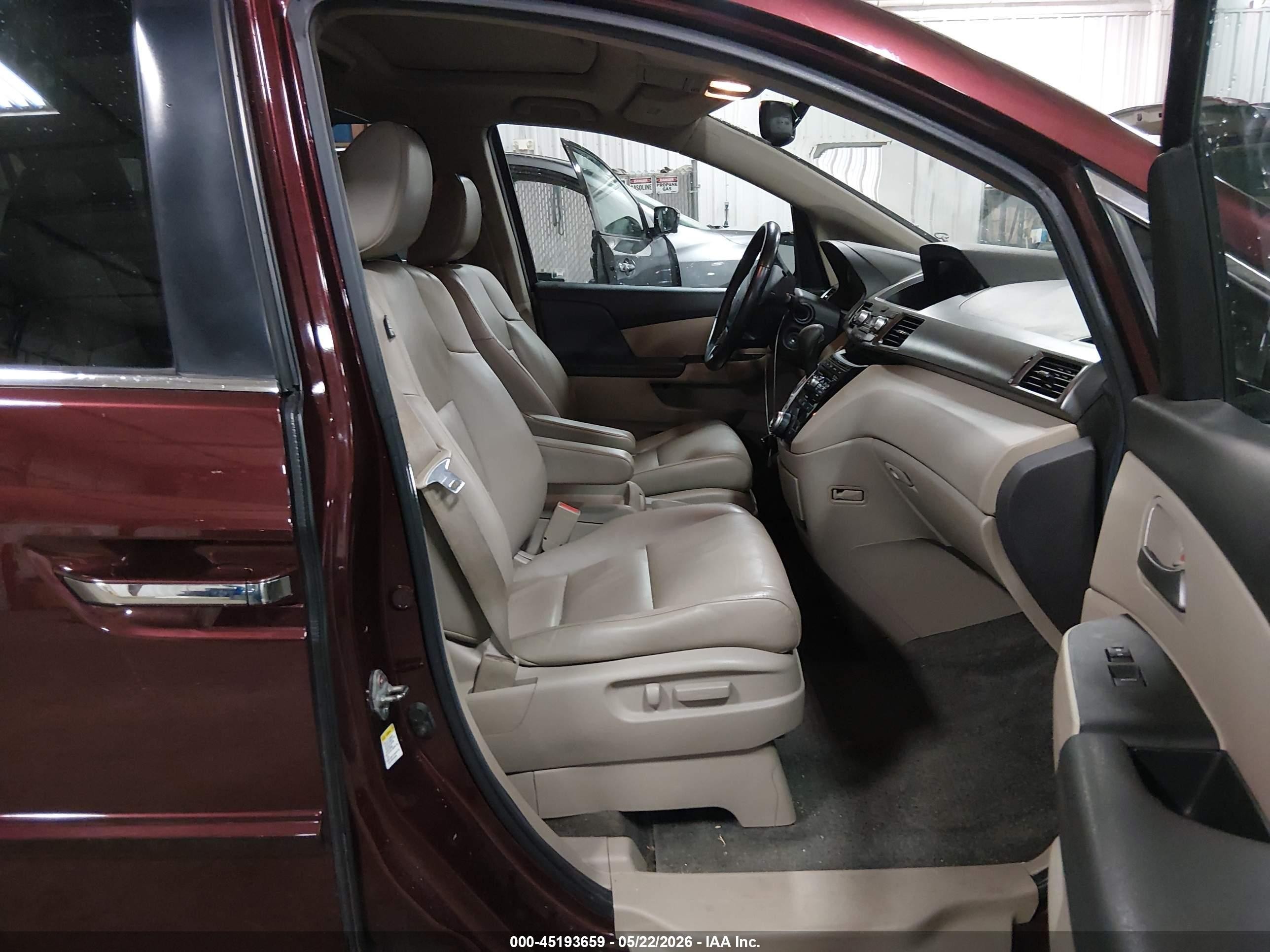 2012 Honda Odyssey Ex-l Maroon vin: 5FNRL5H68CB078648