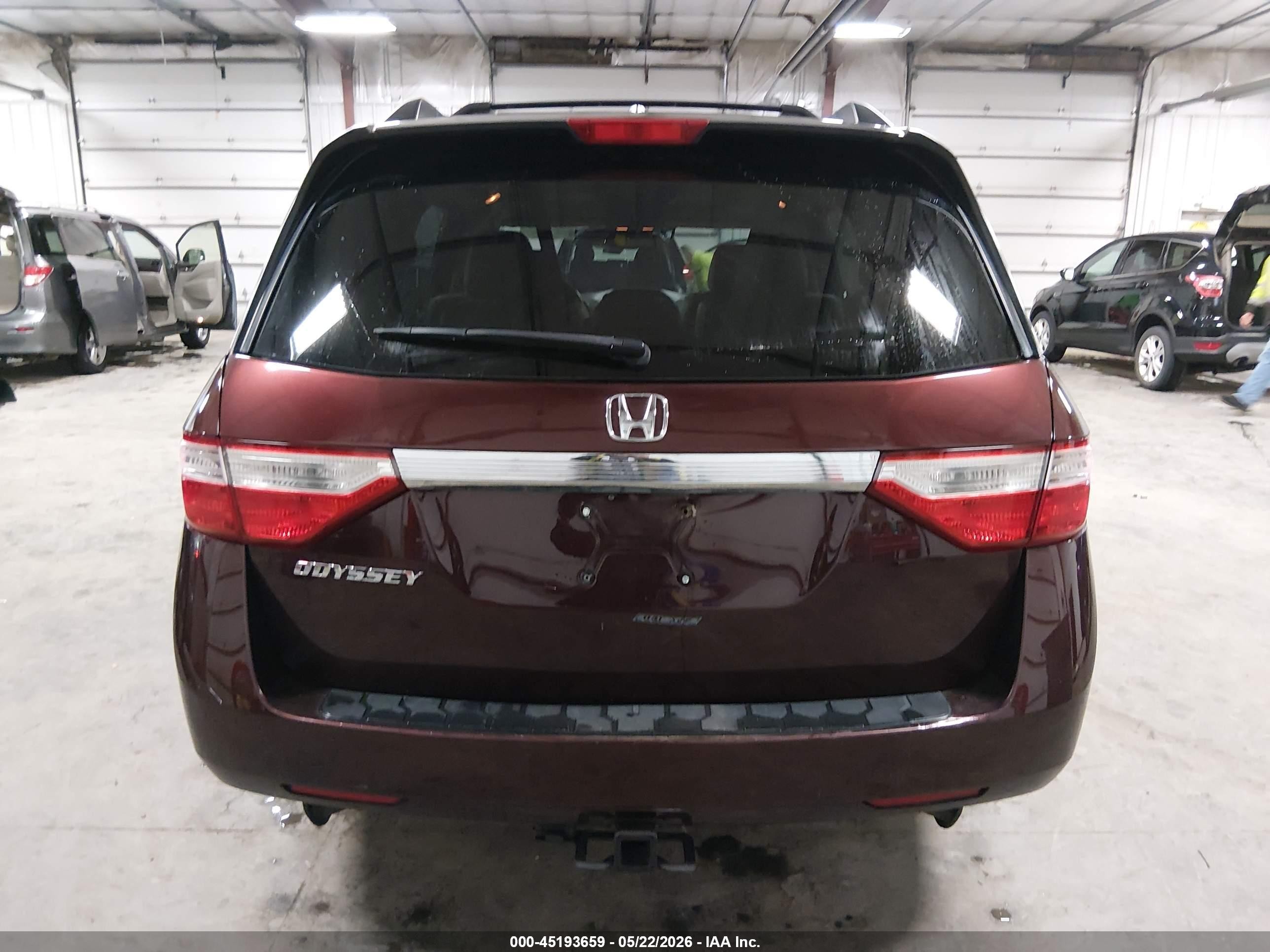 2012 Honda Odyssey Ex-l Maroon vin: 5FNRL5H68CB078648