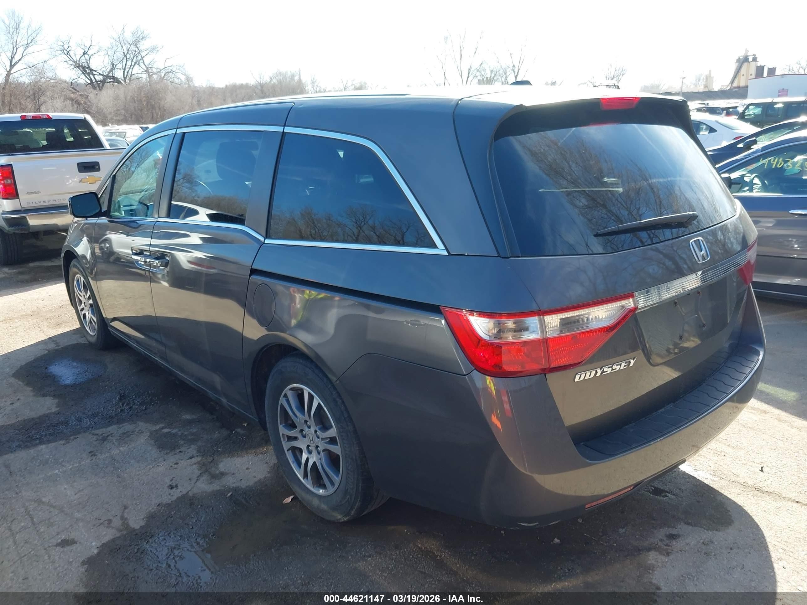 2012 Honda Odyssey Ex-l Gray vin: 5FNRL5H68CB093621