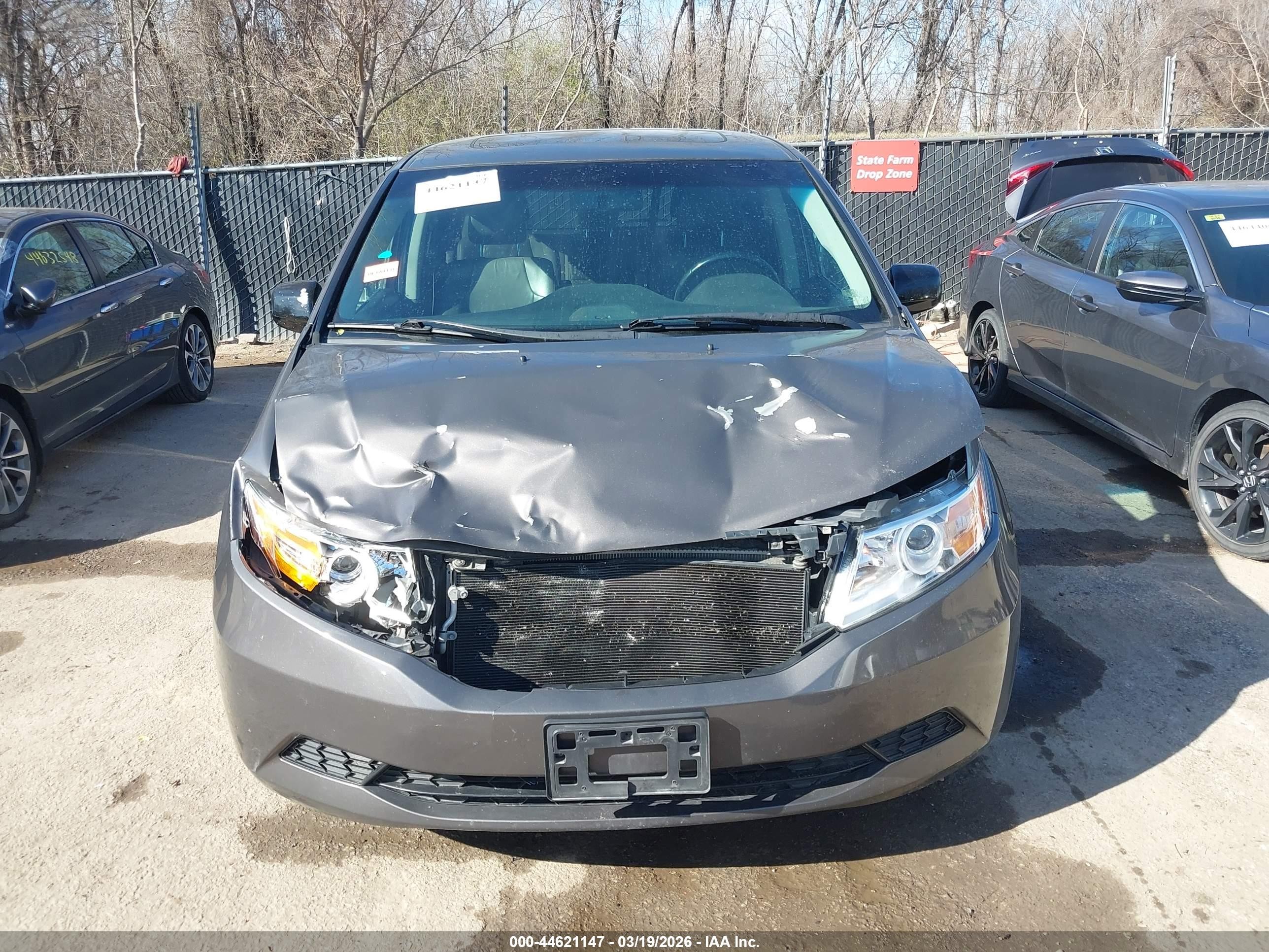 2012 Honda Odyssey Ex-l Gray vin: 5FNRL5H68CB093621