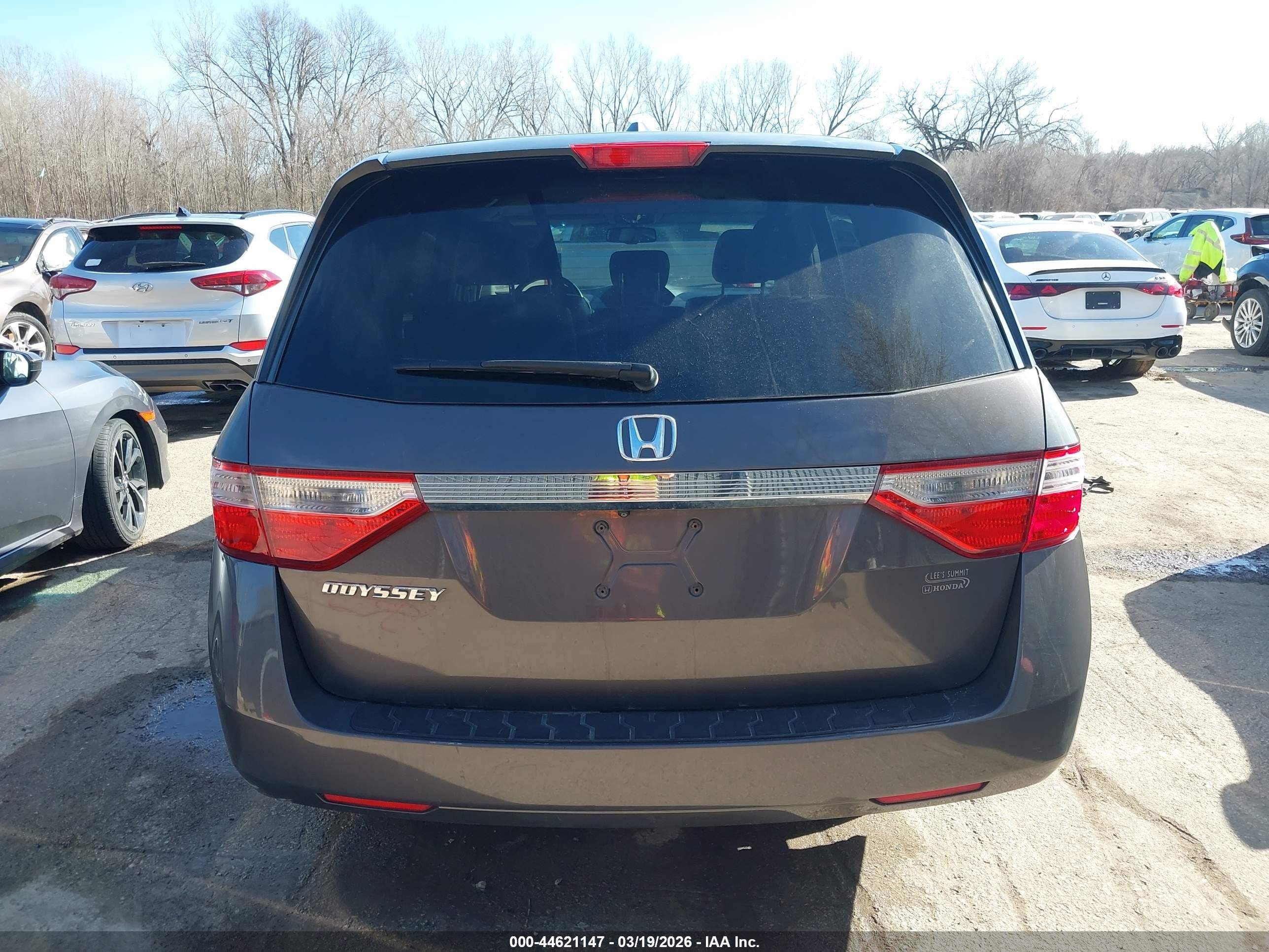 2012 Honda Odyssey Ex-l Gray vin: 5FNRL5H68CB093621