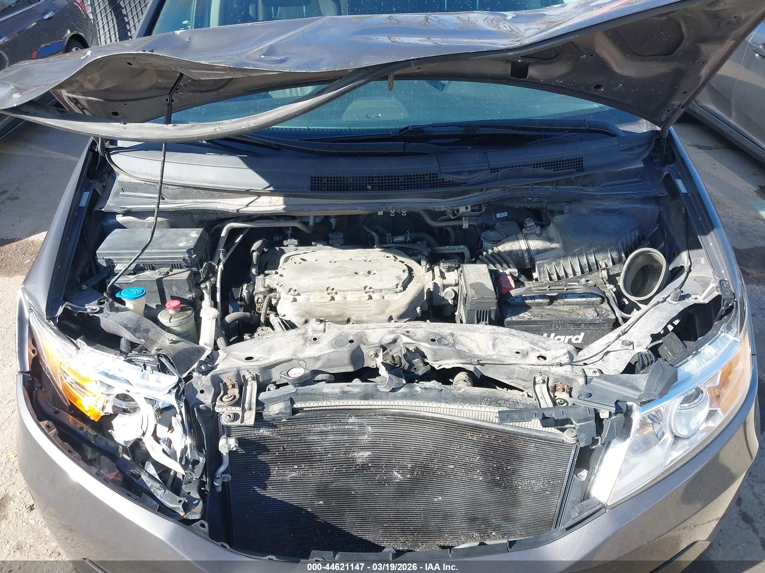 2012 Honda Odyssey Ex-l Gray vin: 5FNRL5H68CB093621