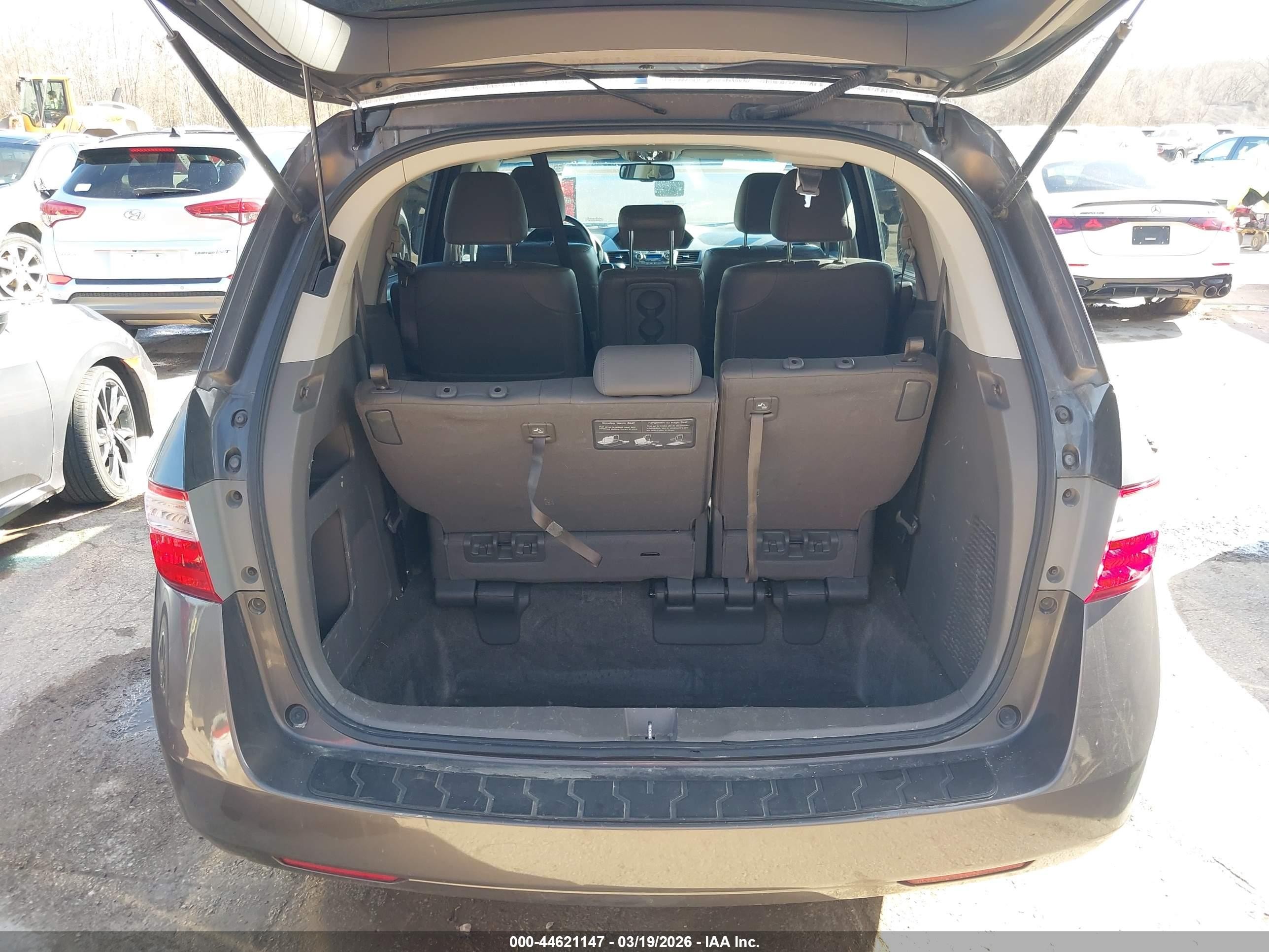 2012 Honda Odyssey Ex-l Gray vin: 5FNRL5H68CB093621