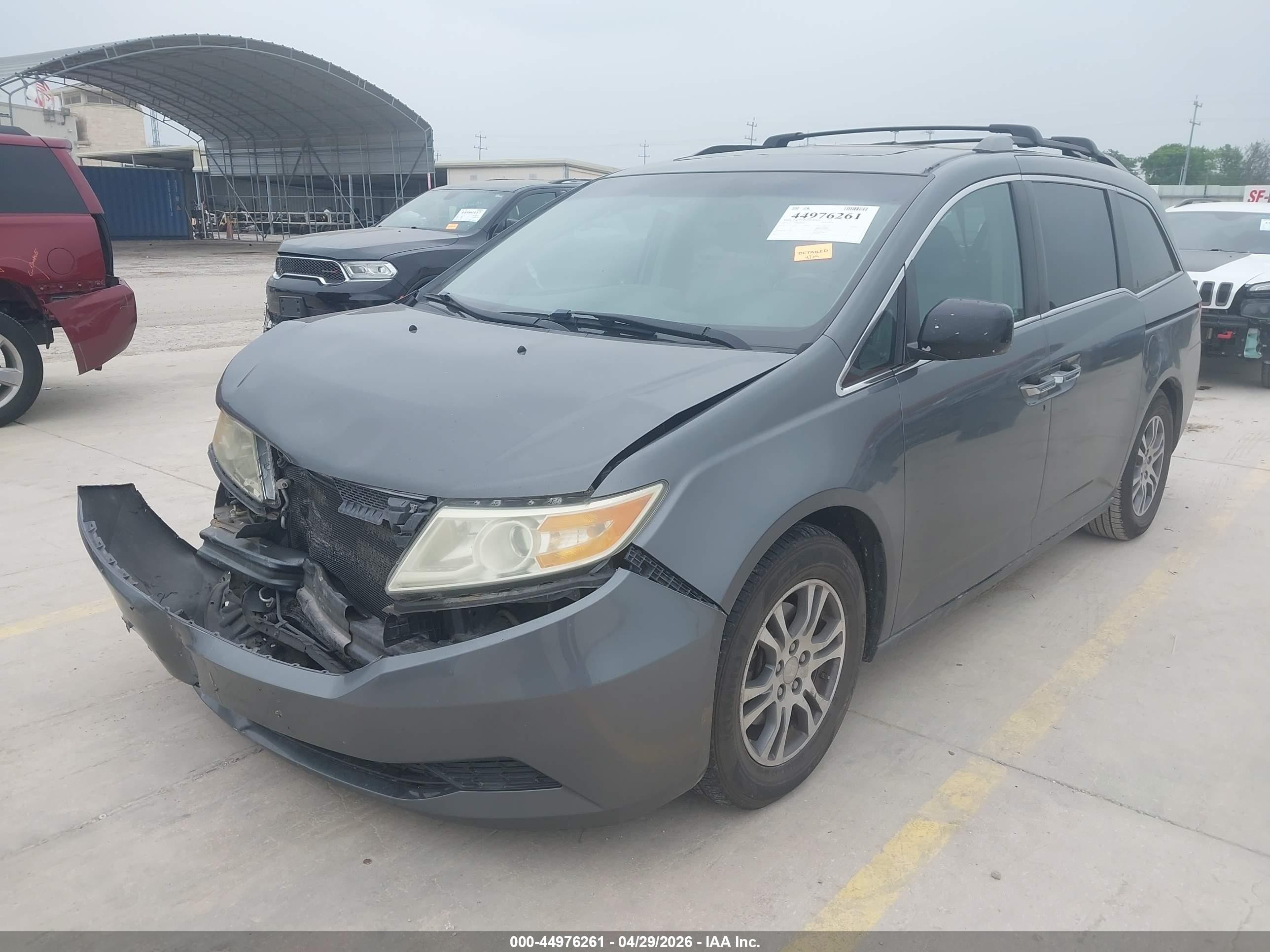 2012 Honda Odyssey Ex-l Gray vin: 5FNRL5H68CB095157