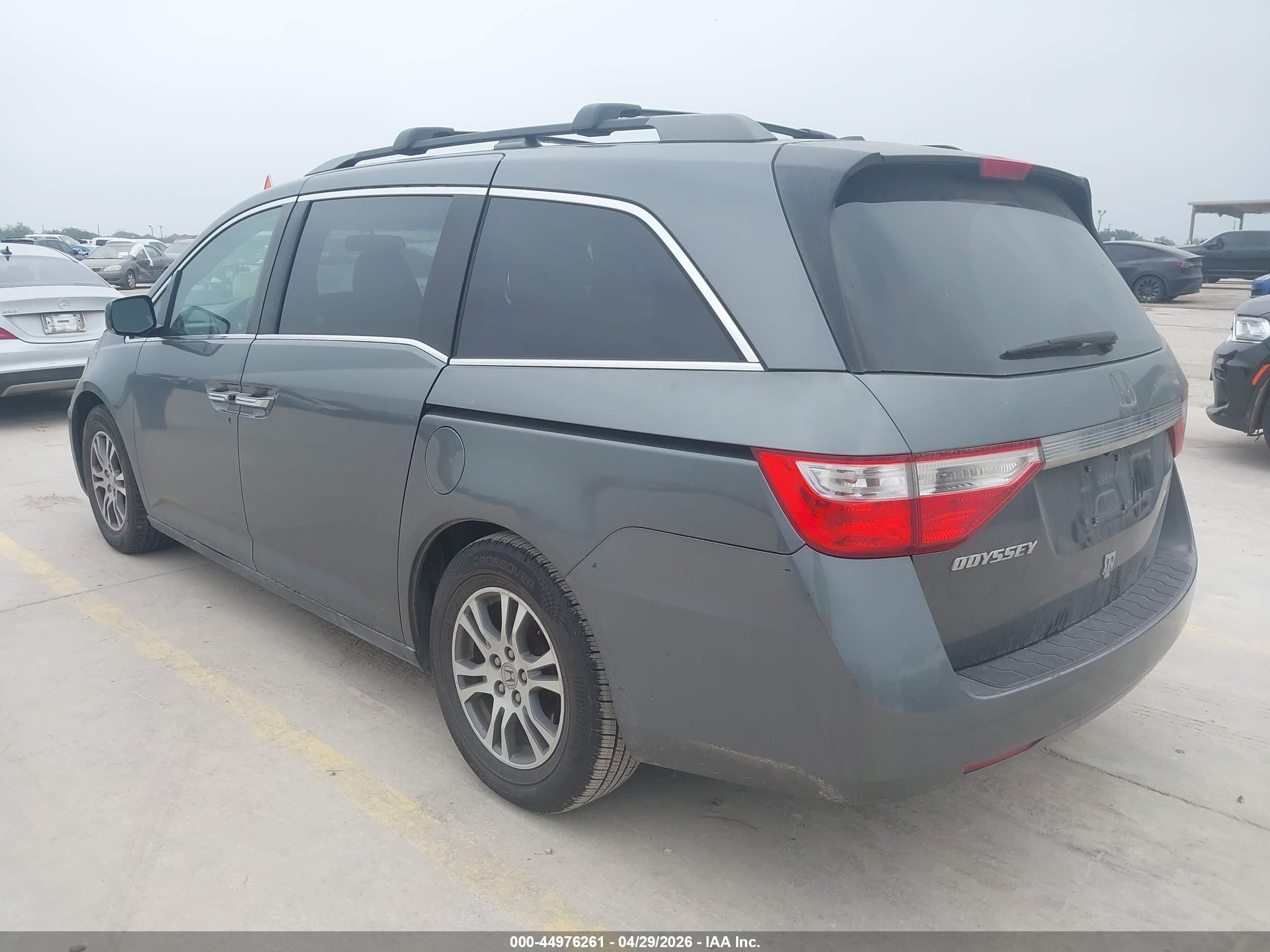 2012 Honda Odyssey Ex-l Gray vin: 5FNRL5H68CB095157