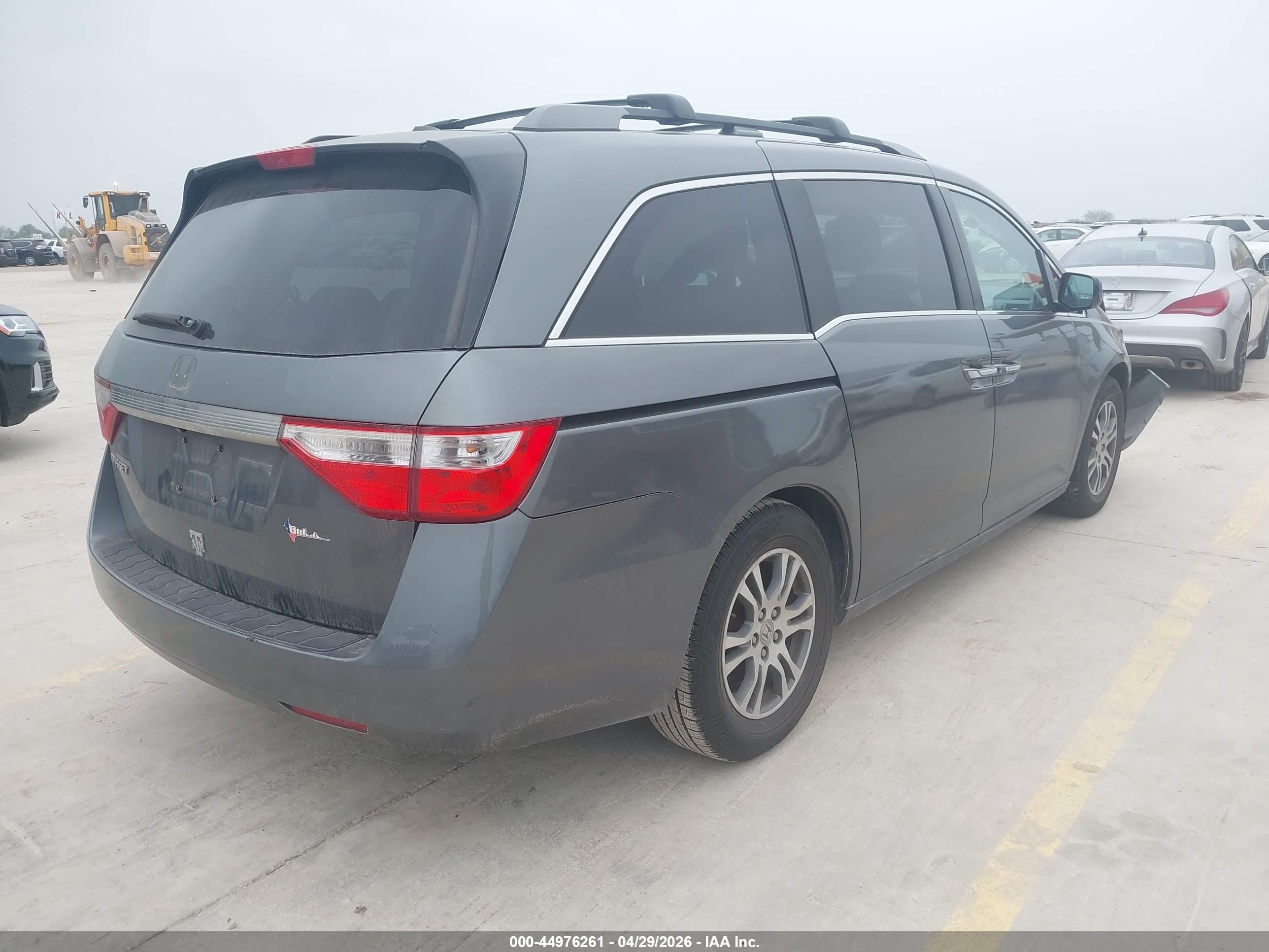 2012 Honda Odyssey Ex-l Gray vin: 5FNRL5H68CB095157