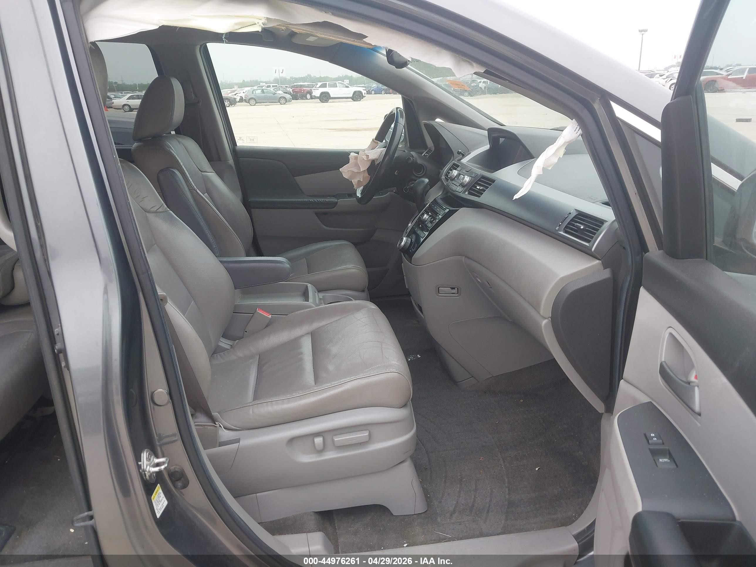2012 Honda Odyssey Ex-l Gray vin: 5FNRL5H68CB095157