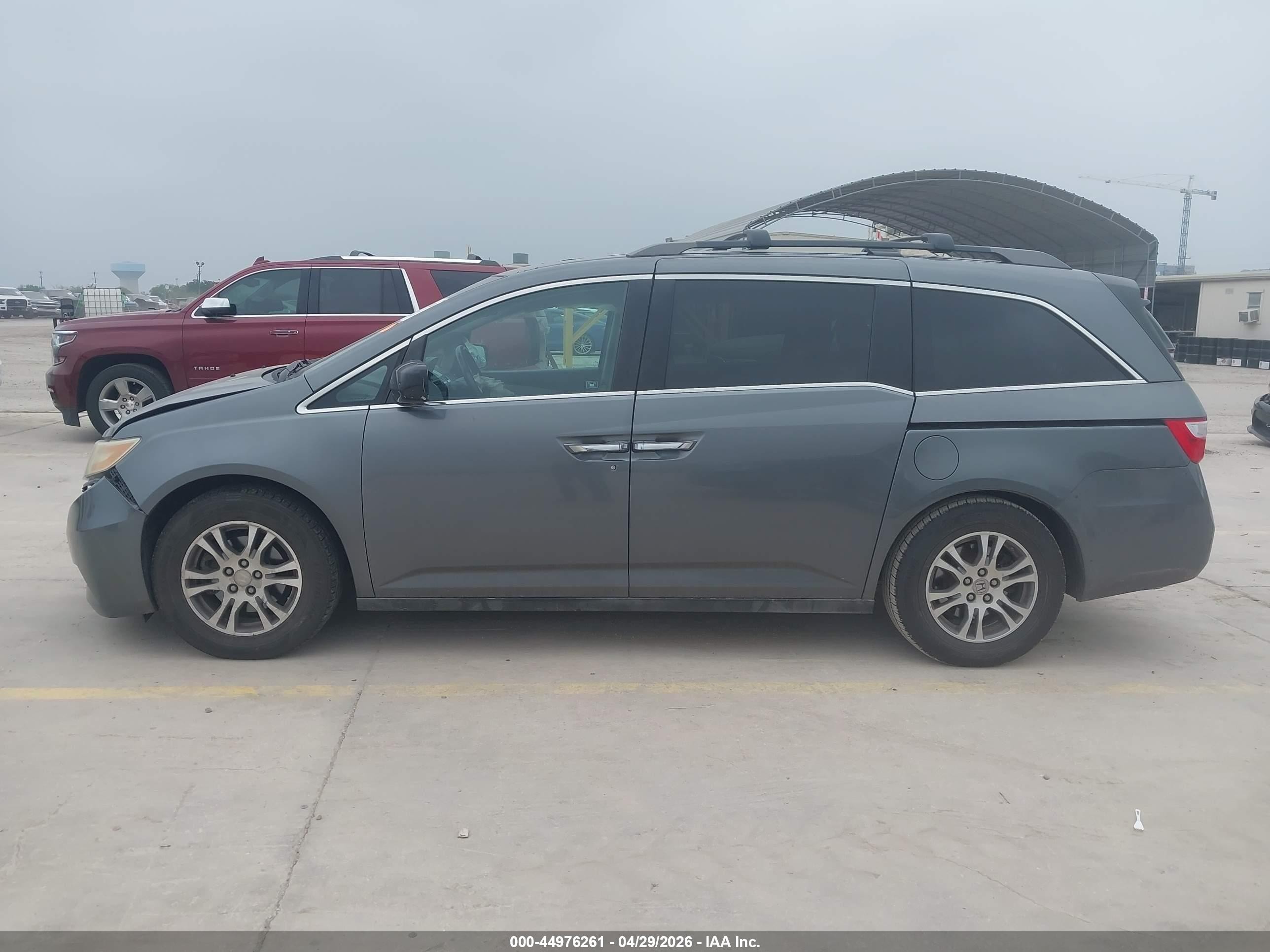 2012 Honda Odyssey Ex-l Gray vin: 5FNRL5H68CB095157