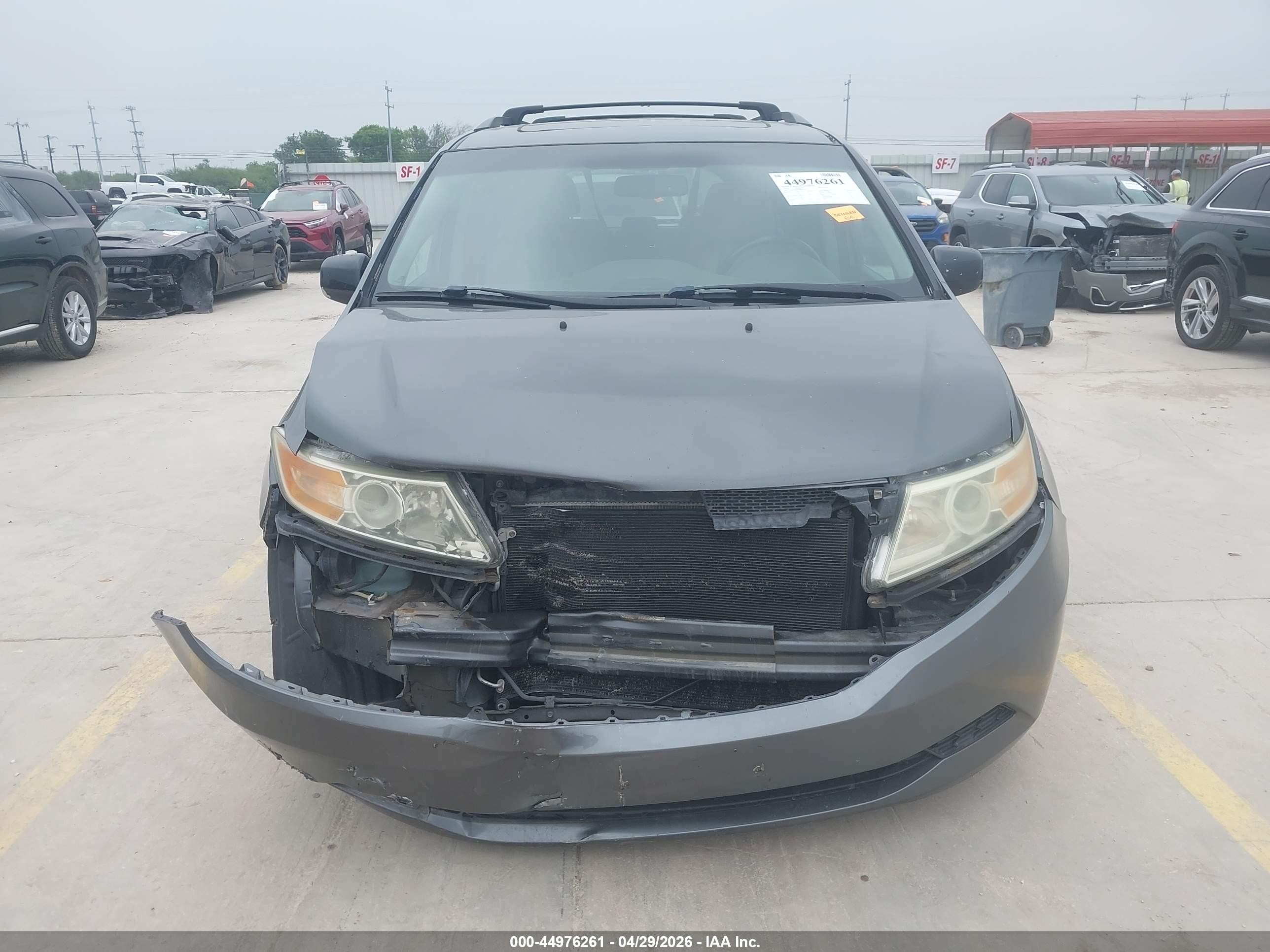 2012 Honda Odyssey Ex-l Gray vin: 5FNRL5H68CB095157