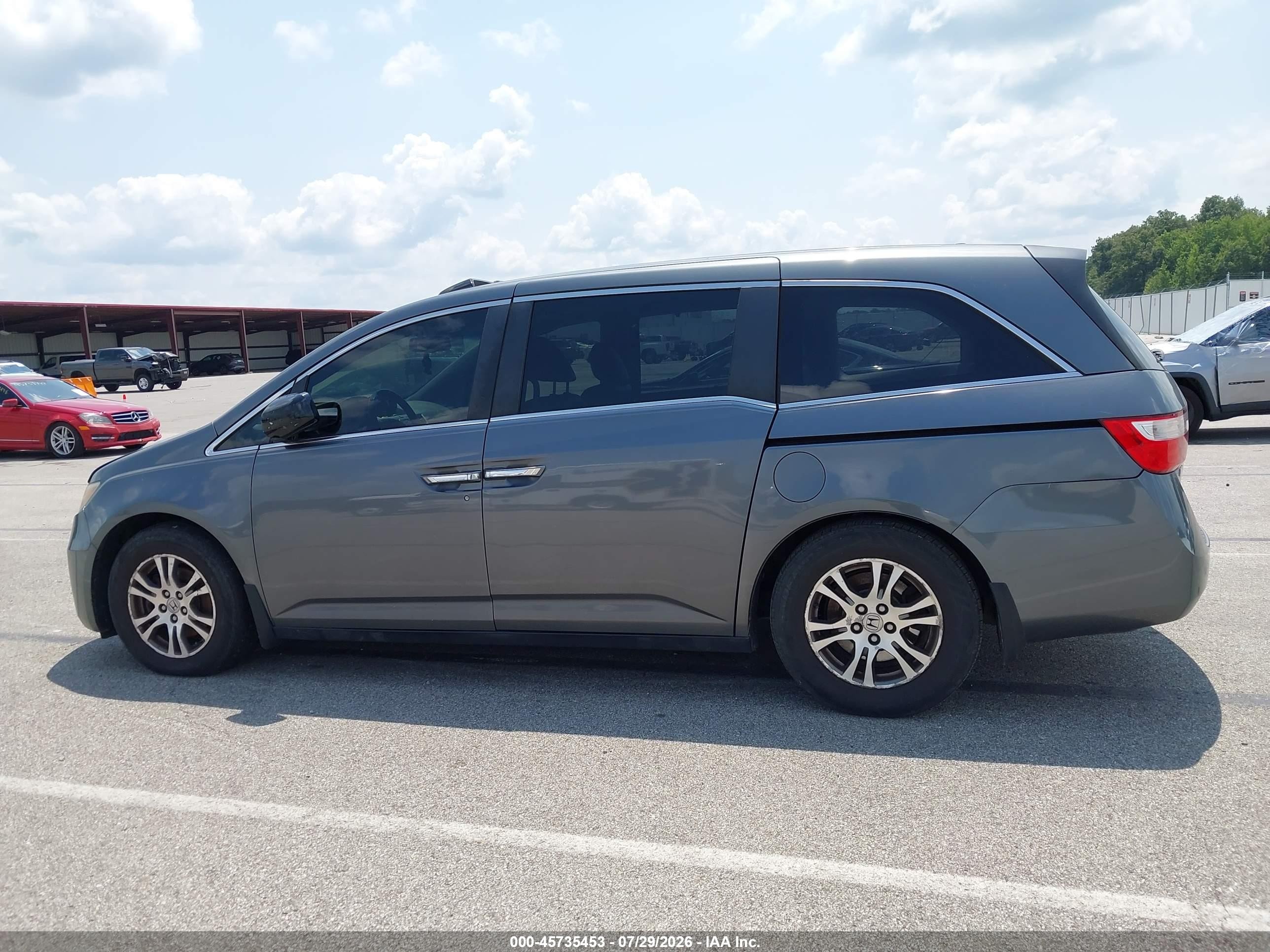 2012 Honda Odyssey Ex-l Gray vin: 5FNRL5H68CB100728