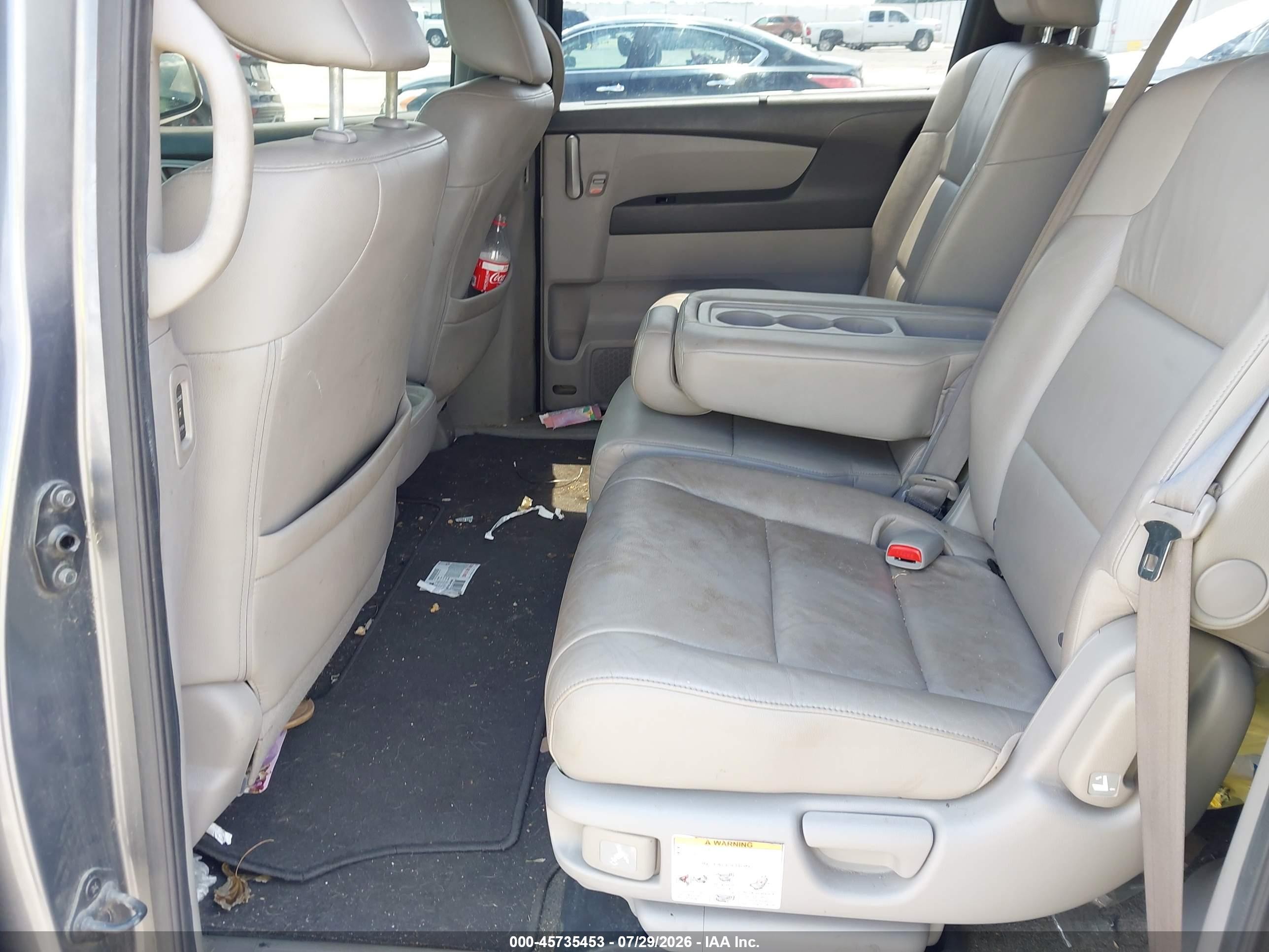 2012 Honda Odyssey Ex-l Gray vin: 5FNRL5H68CB100728