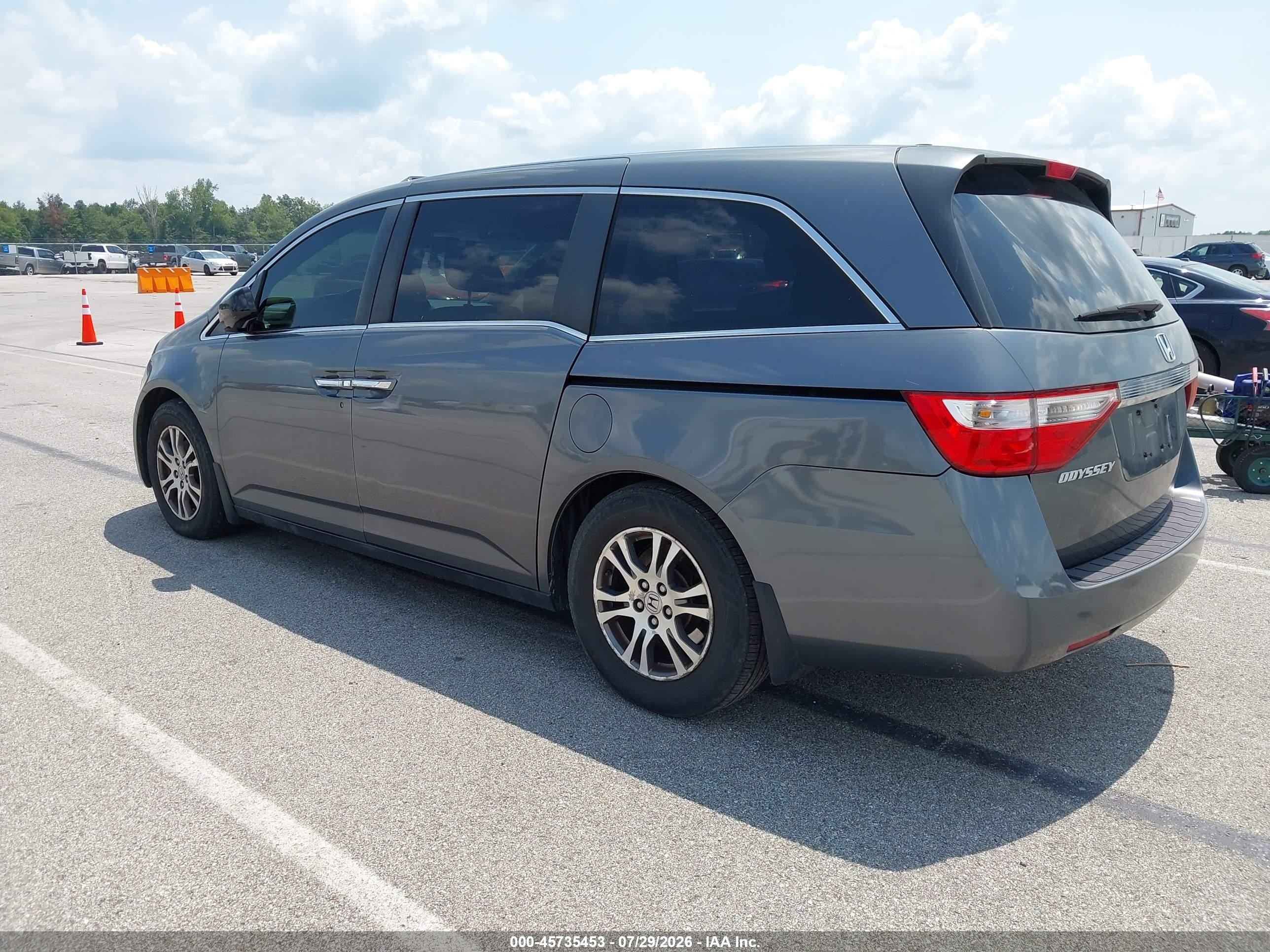 2012 Honda Odyssey Ex-l Gray vin: 5FNRL5H68CB100728