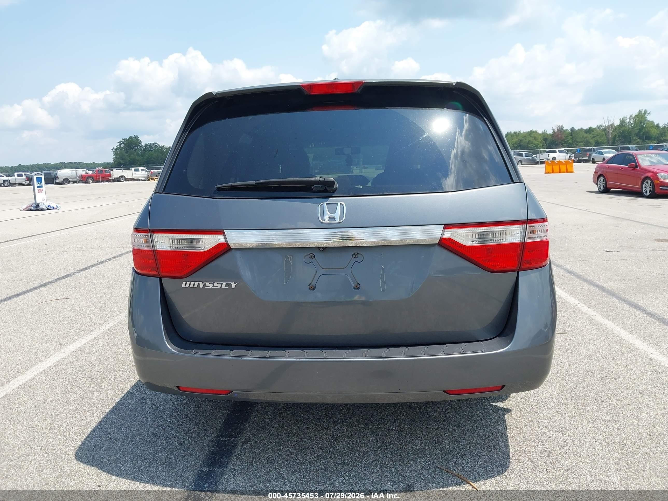 2012 Honda Odyssey Ex-l Gray vin: 5FNRL5H68CB100728