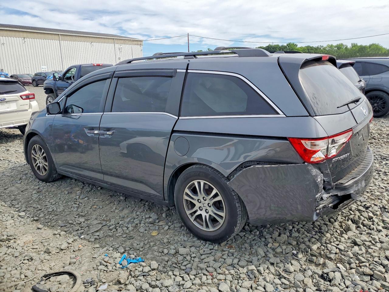 2013 Honda Odyssey Exl Gray vin: 5FNRL5H68DB003661