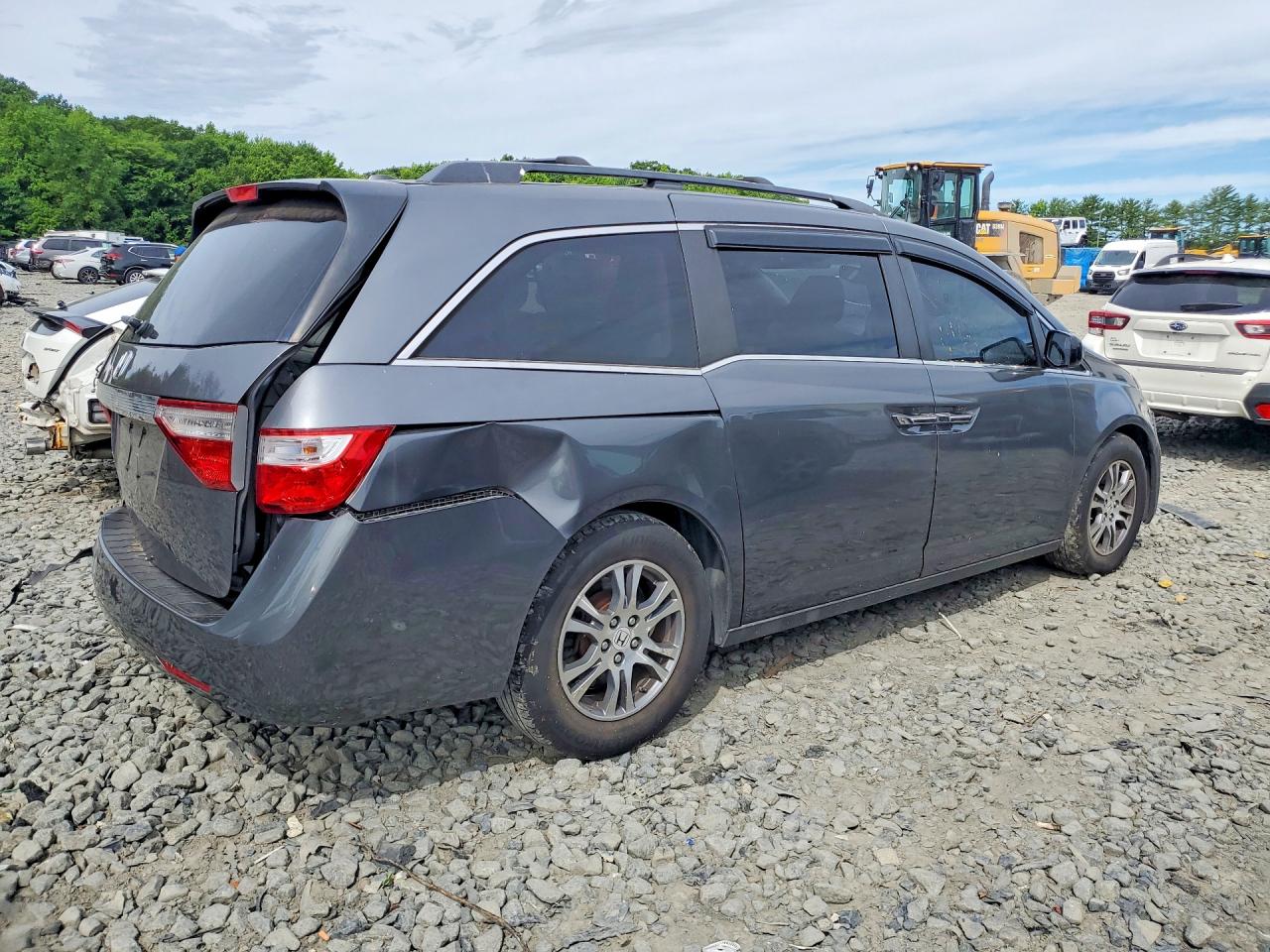 2013 Honda Odyssey Exl Gray vin: 5FNRL5H68DB003661