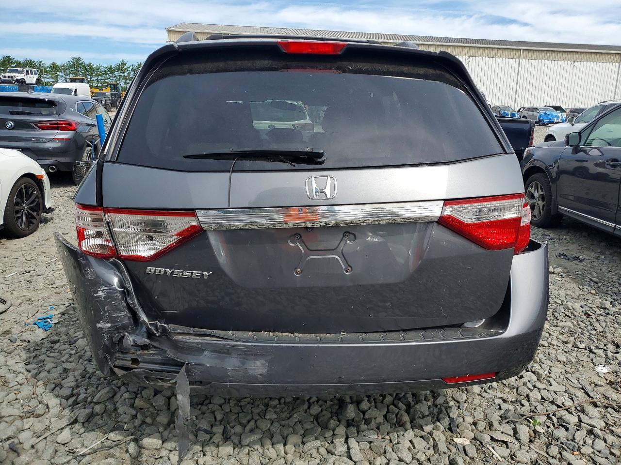 2013 Honda Odyssey Exl Gray vin: 5FNRL5H68DB003661