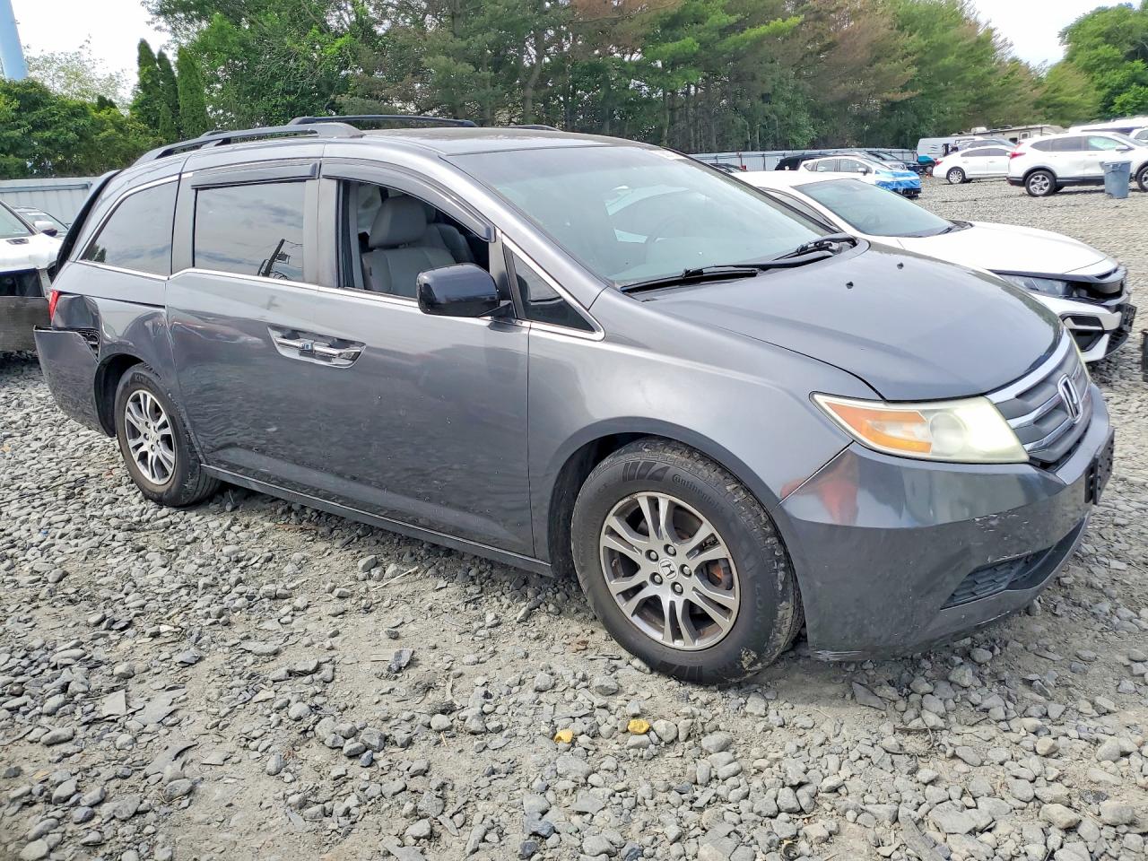 2013 Honda Odyssey Exl Gray vin: 5FNRL5H68DB003661