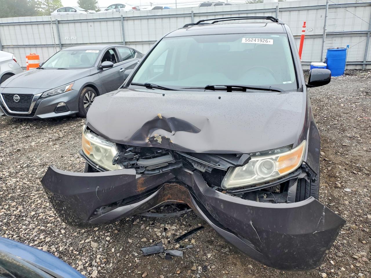 2013 Honda Odyssey Exl Gray vin: 5FNRL5H68DB014059