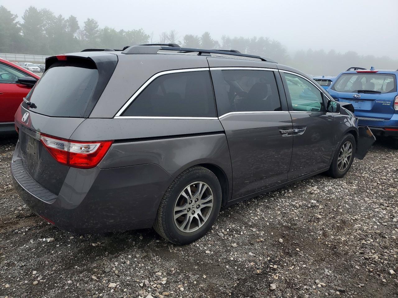 2013 Honda Odyssey Exl Gray vin: 5FNRL5H68DB014059