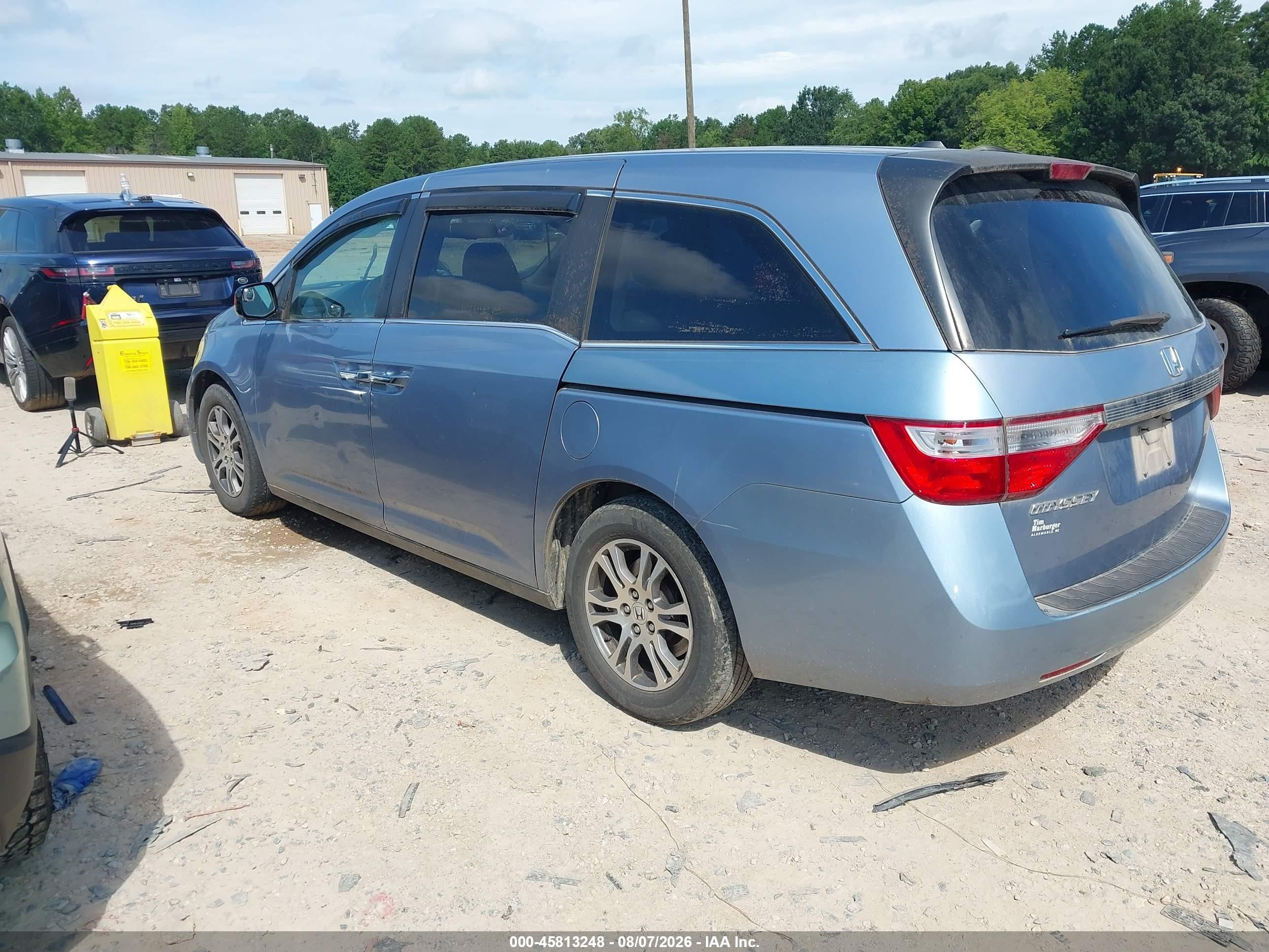 2013 Honda Odyssey Ex-l Light Blue vin: 5FNRL5H68DB017737