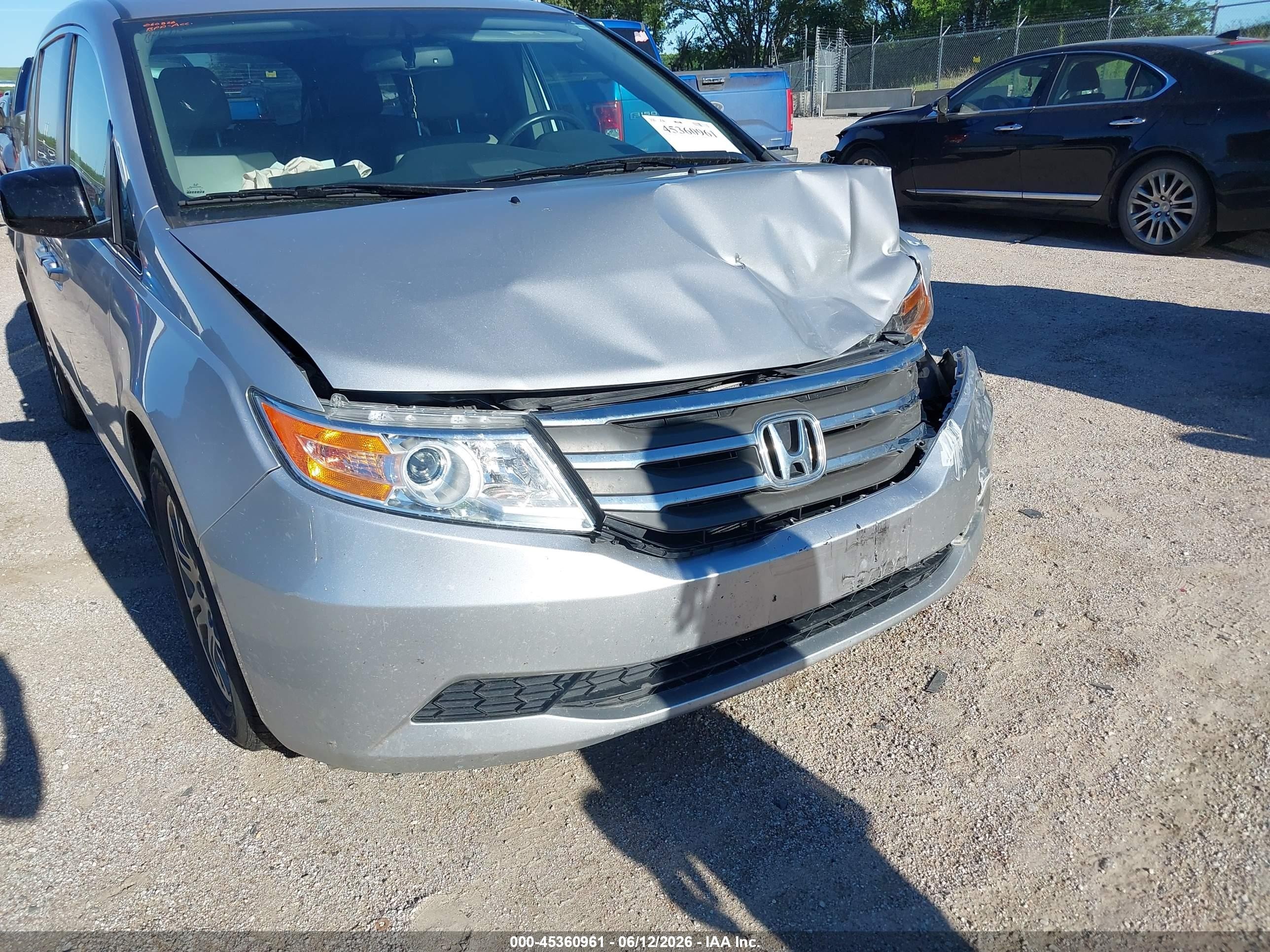 2013 Honda Odyssey Ex-l Silver vin: 5FNRL5H68DB018726