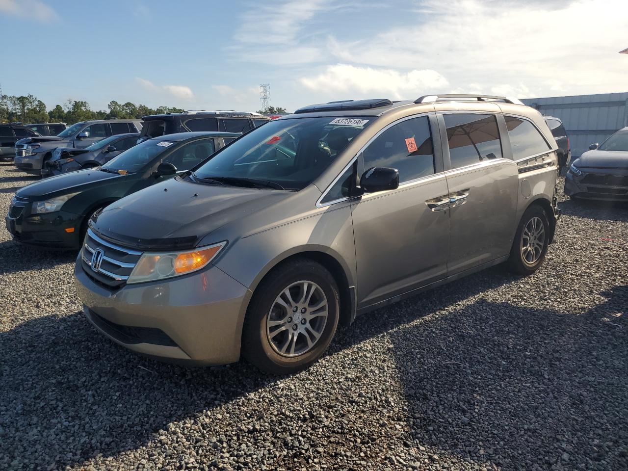 2013 Honda Odyssey Exl Tan vin: 5FNRL5H68DB022632