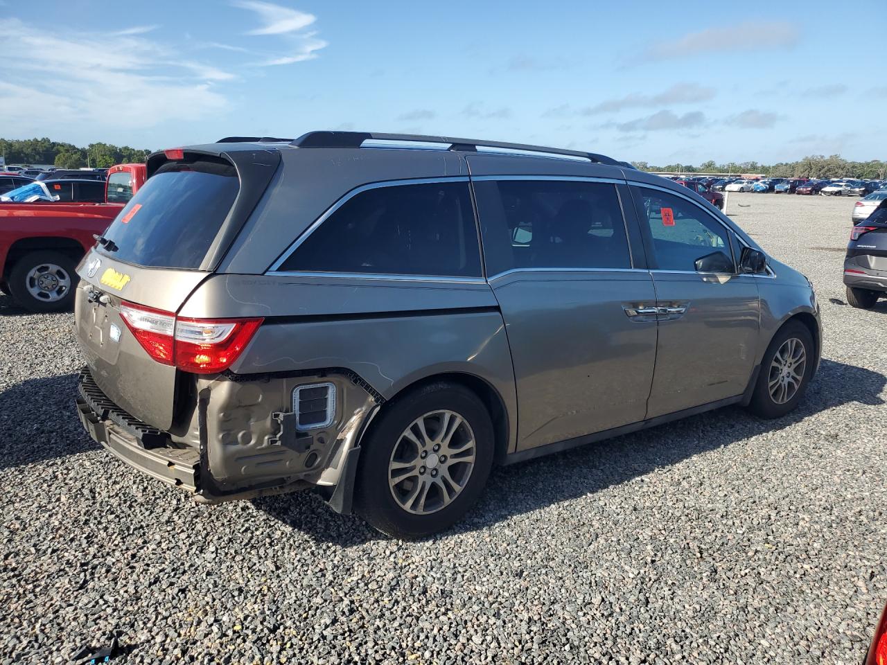 2013 Honda Odyssey Exl Tan vin: 5FNRL5H68DB022632