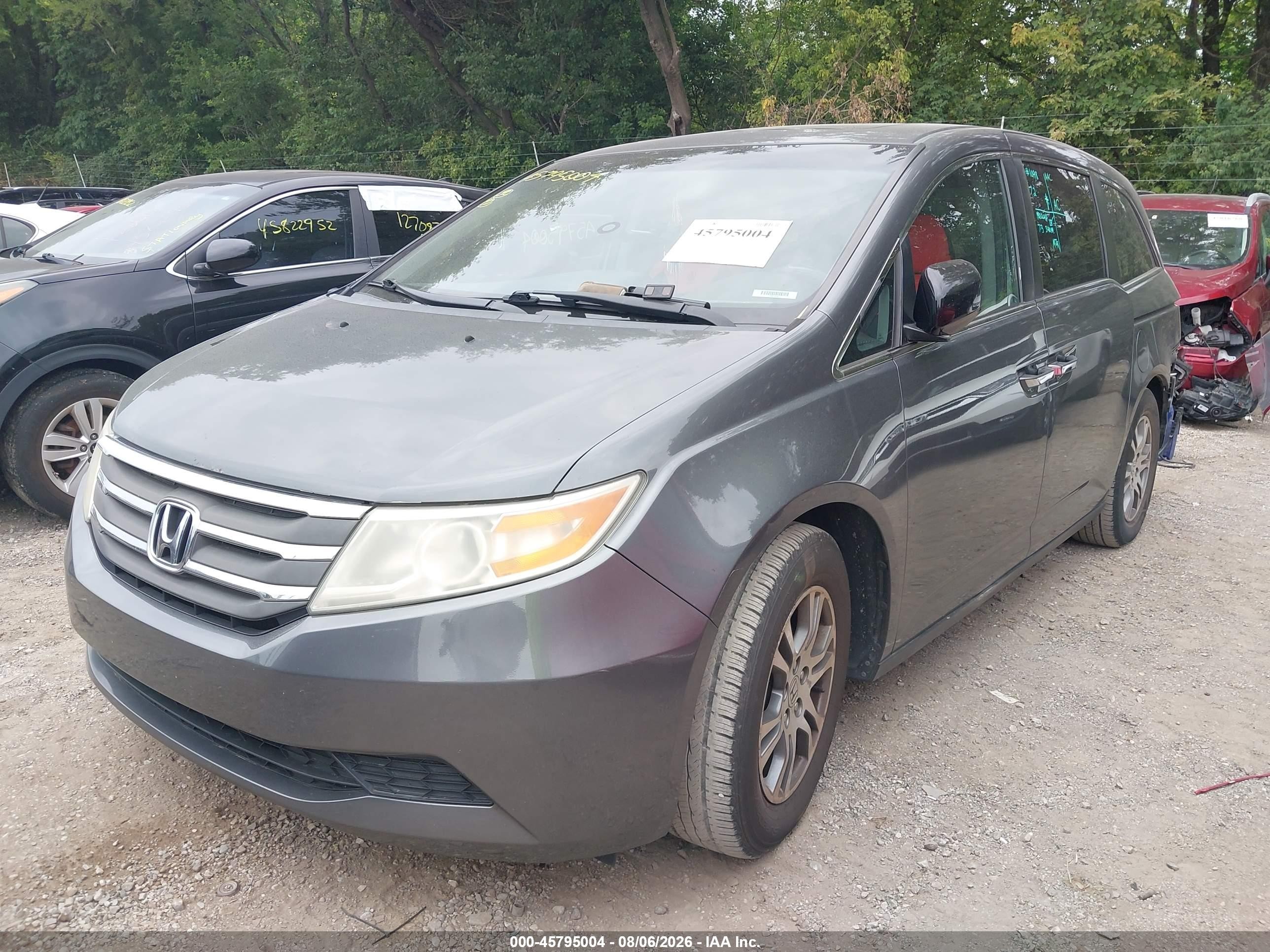 2013 Honda Odyssey Ex-l Серый vin: 5FNRL5H68DB025935