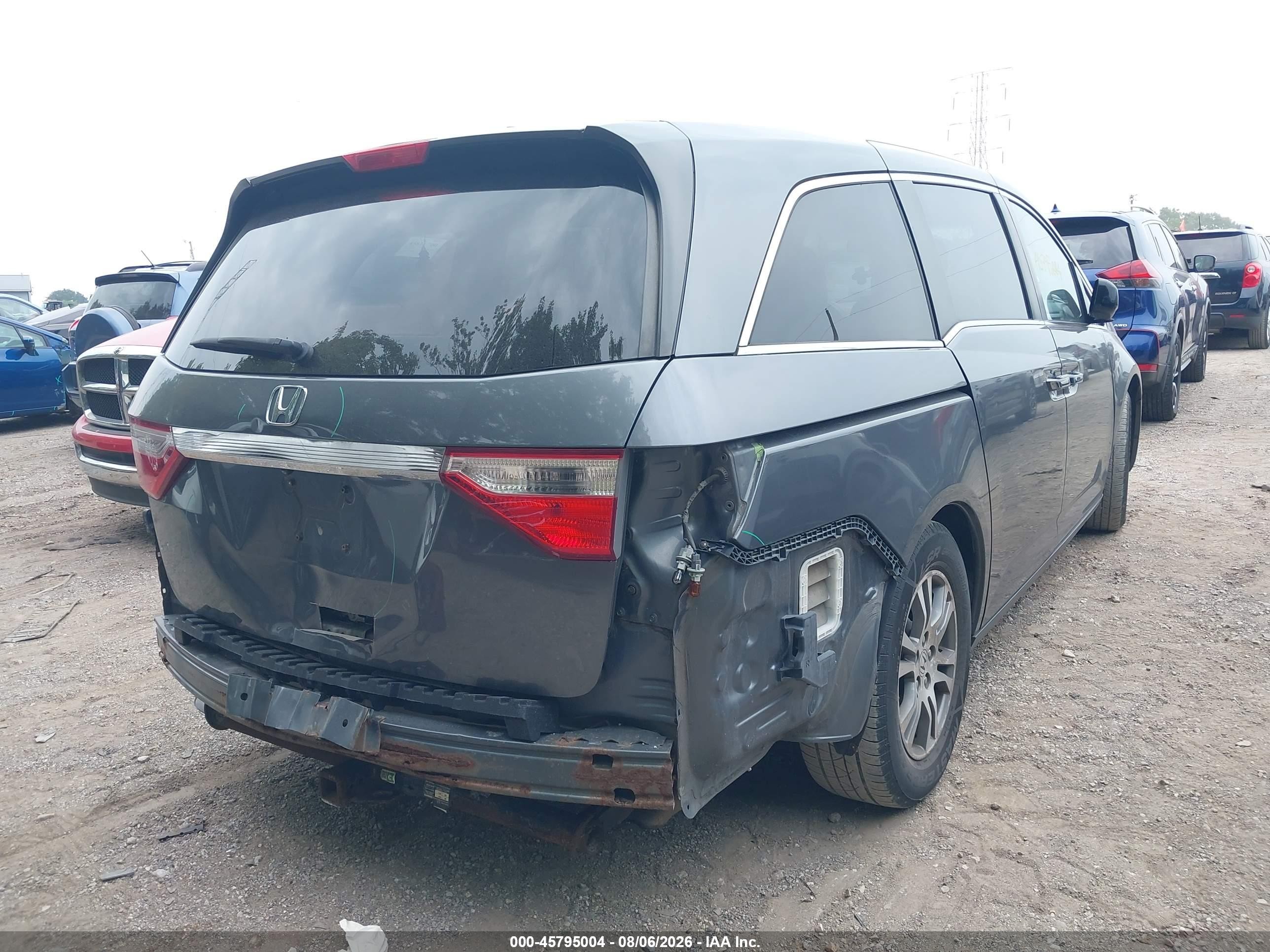 2013 Honda Odyssey Ex-l Серый vin: 5FNRL5H68DB025935