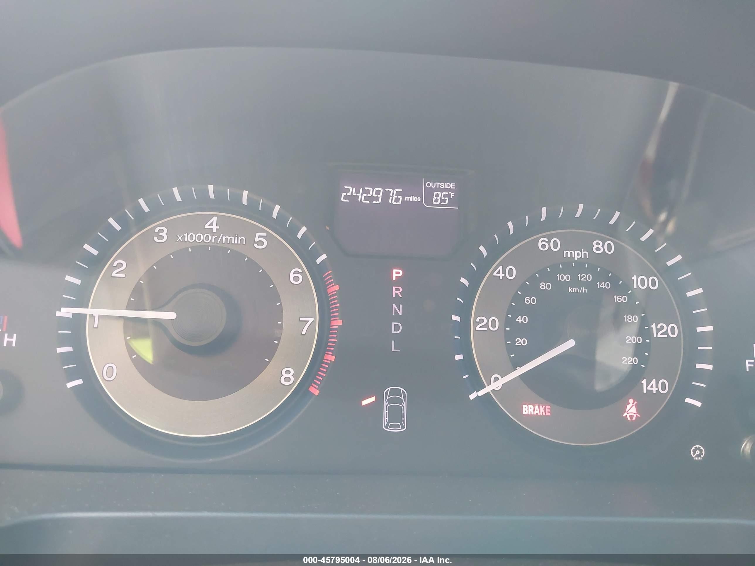 2013 Honda Odyssey Ex-l Серый vin: 5FNRL5H68DB025935