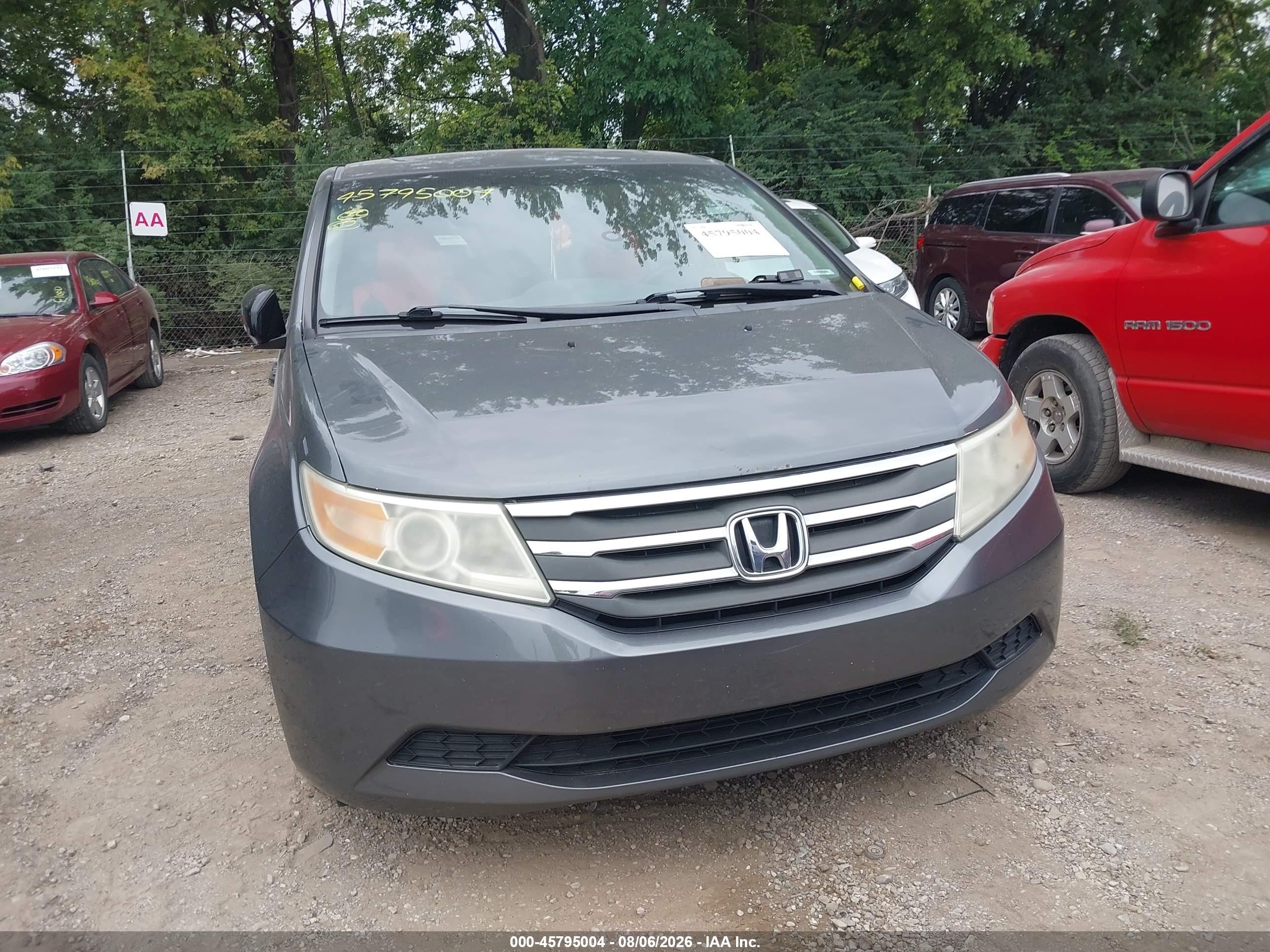 2013 Honda Odyssey Ex-l Серый vin: 5FNRL5H68DB025935