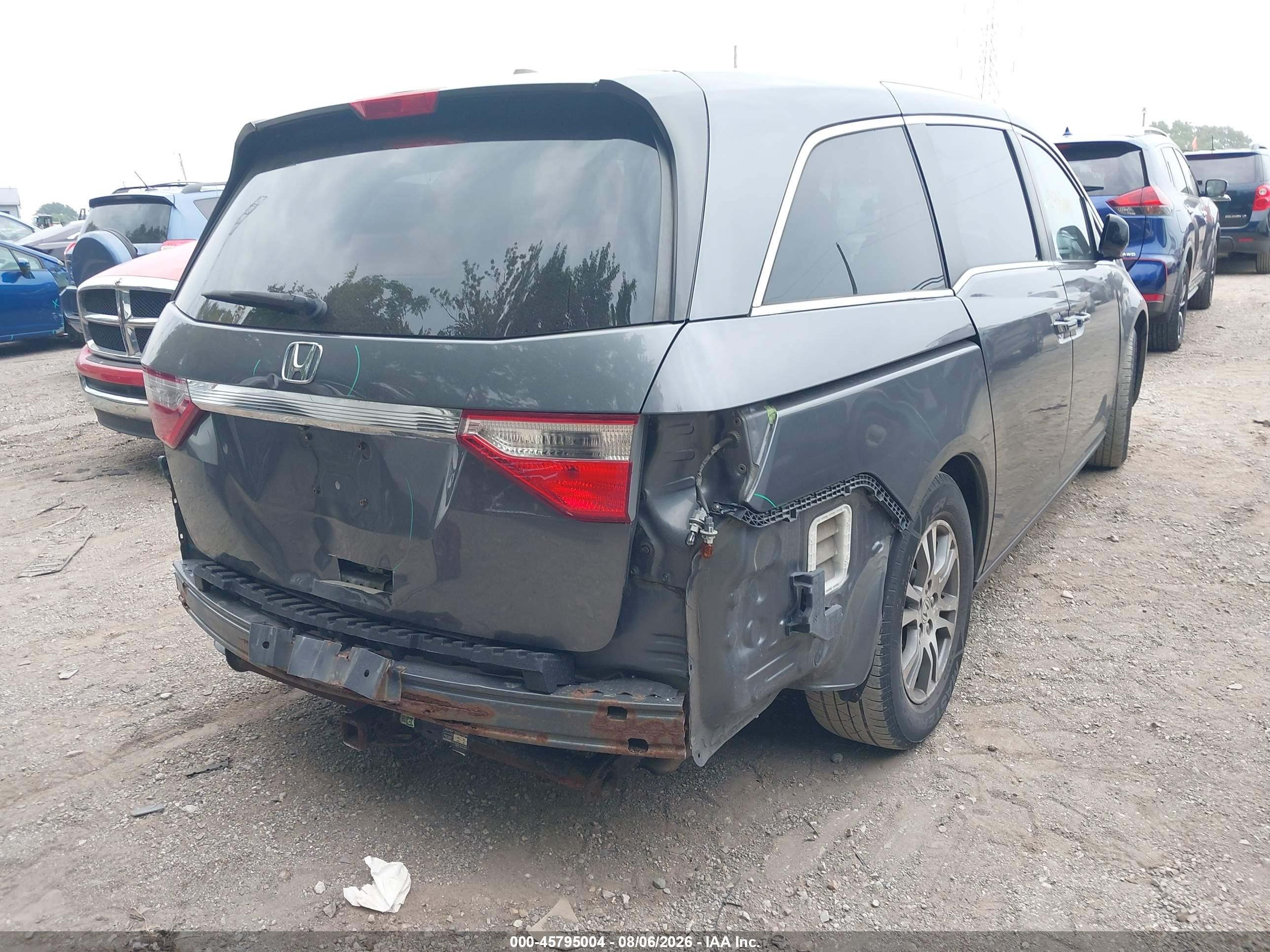 2013 Honda Odyssey Ex-l Серый vin: 5FNRL5H68DB025935
